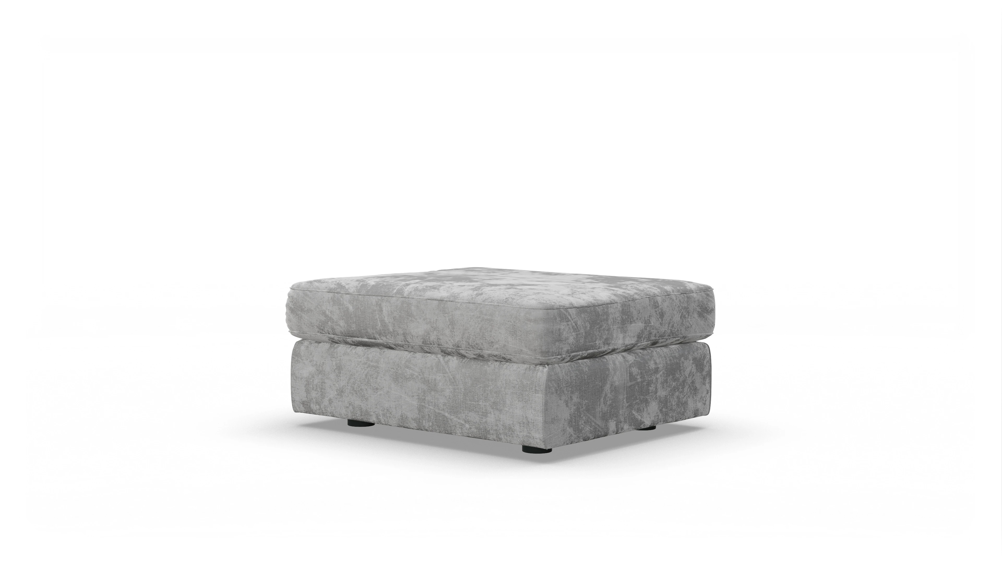 Ansicht des Produktes Sospiri Hocker in Stoff grau