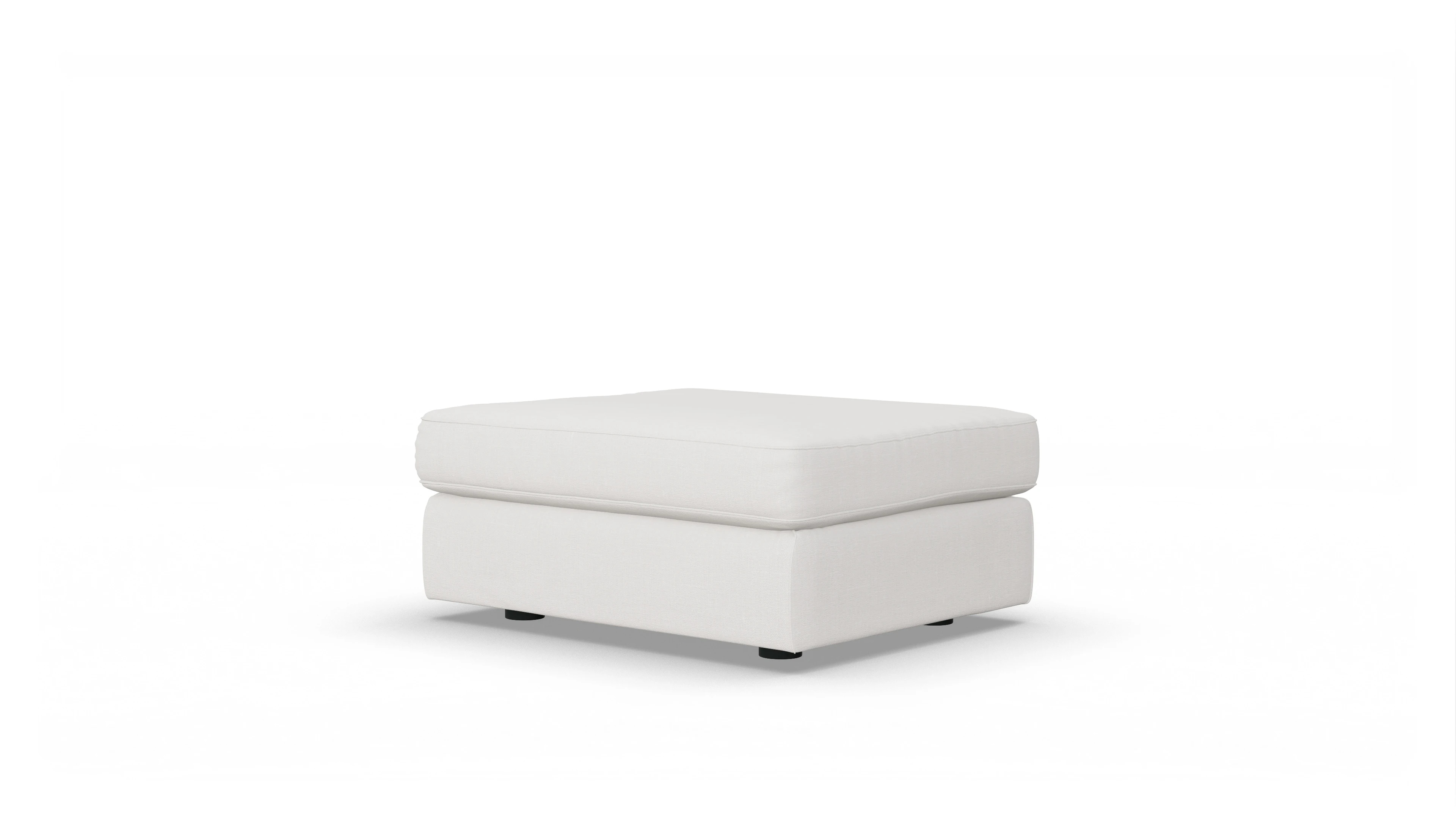 Ansicht des Produktes Sospiri Hocker in Stoff weiß