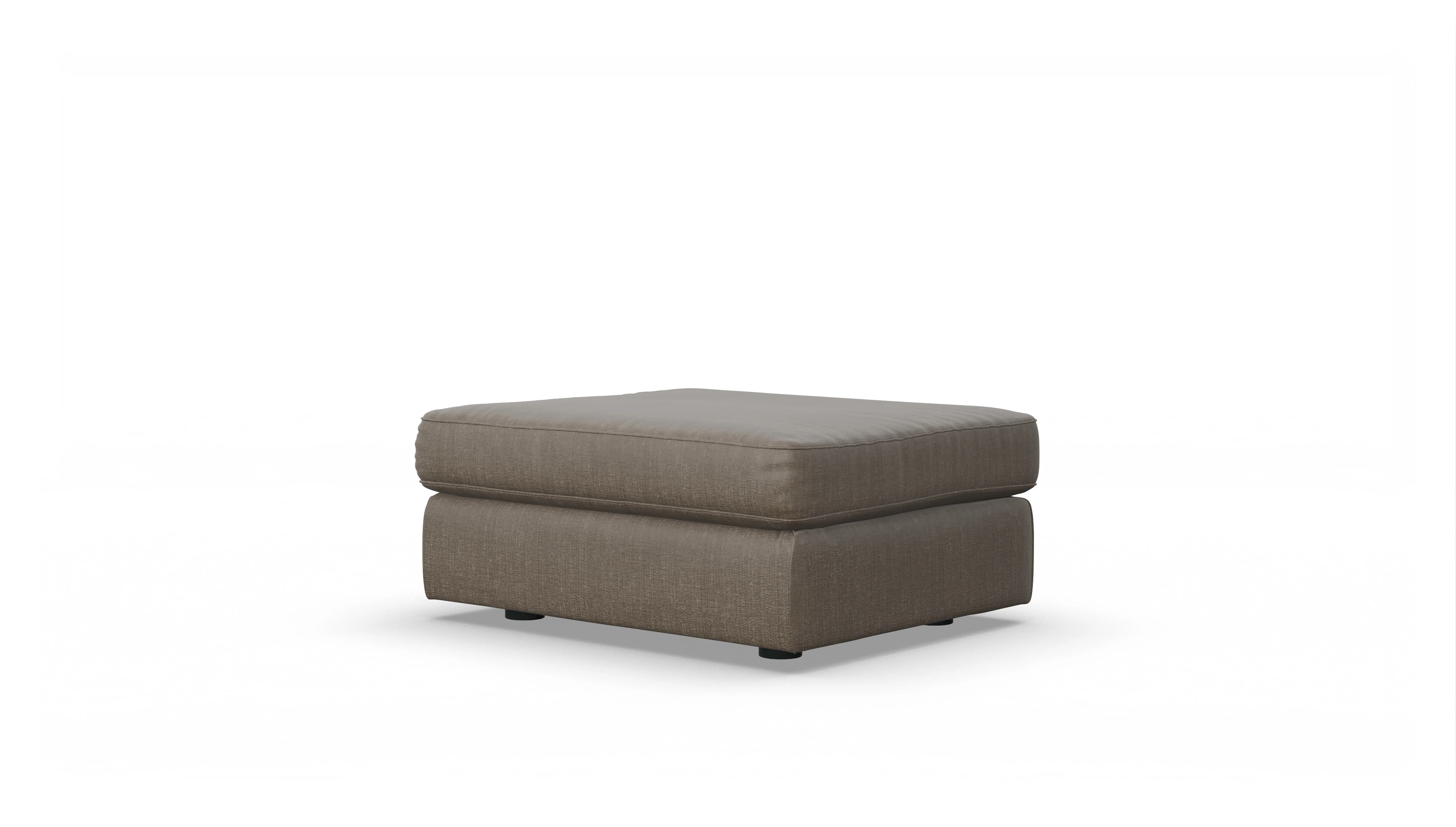 Ansicht des Produktes Sospiri Hocker in Stoff braun