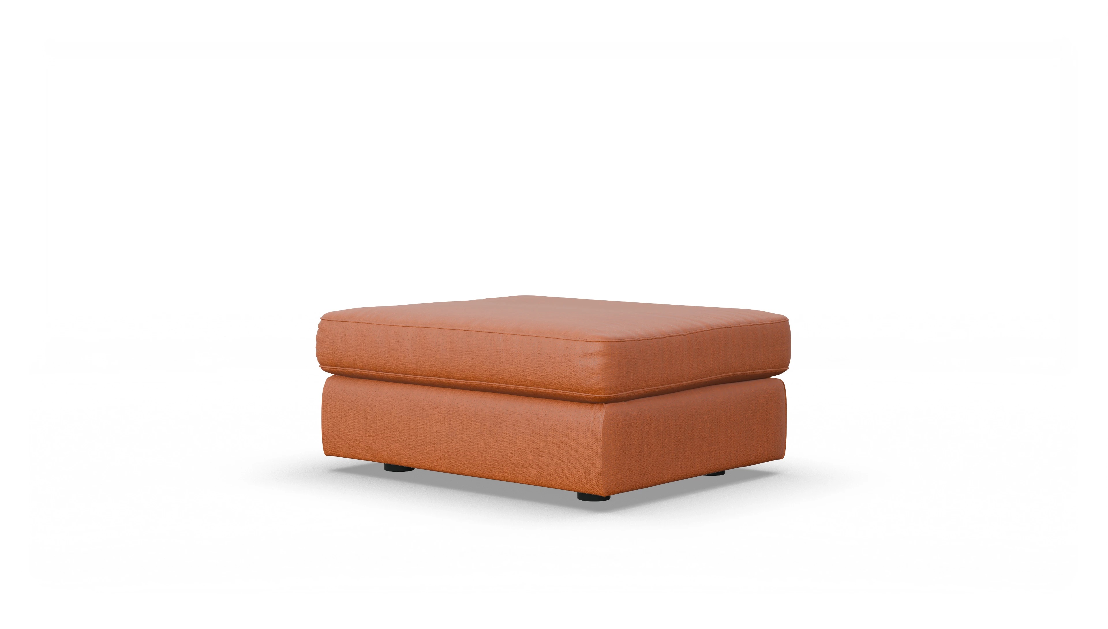 Ansicht des Produktes Sospiri Hocker in Stoff orange