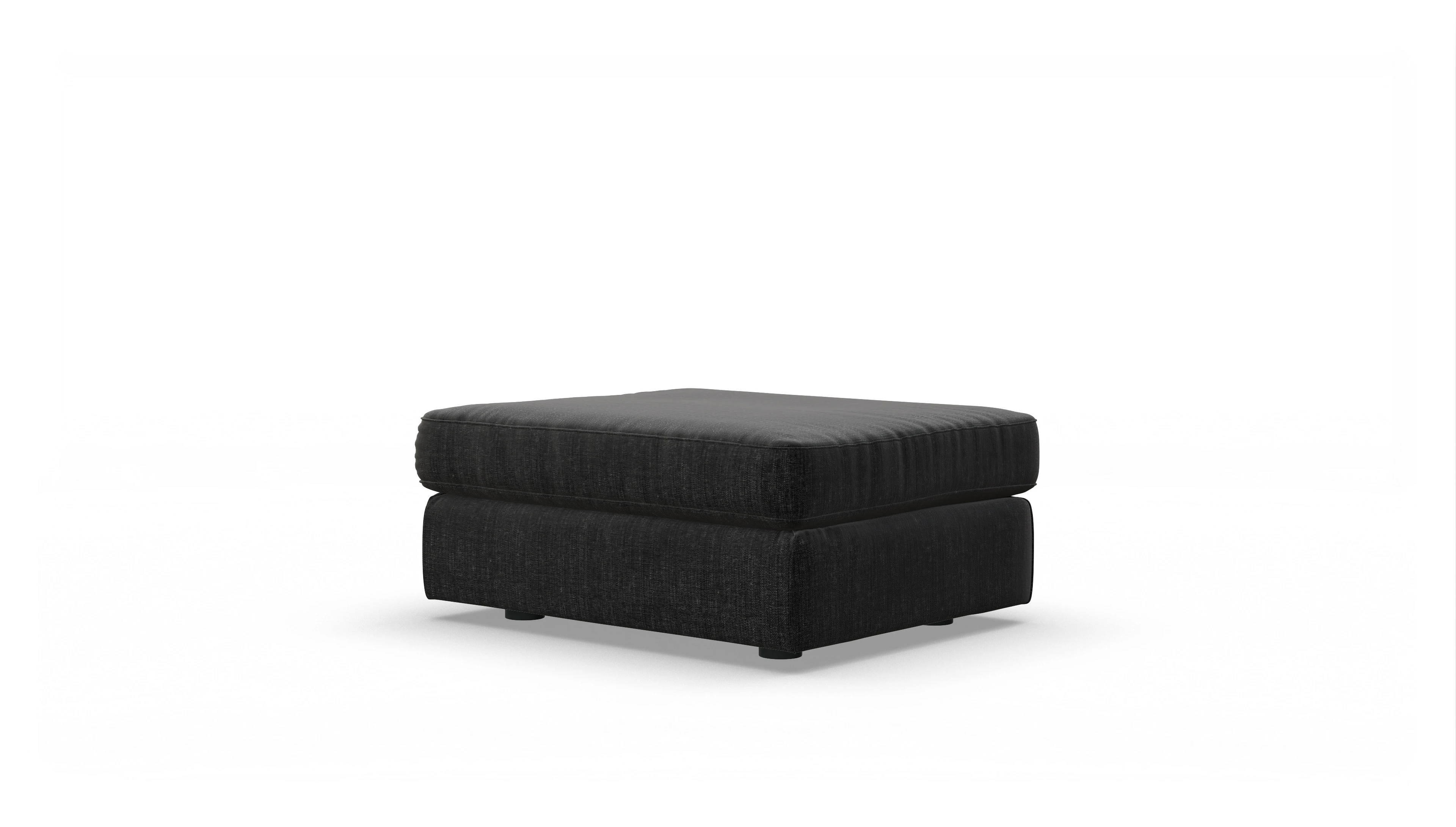 Ansicht des Produktes Sospiri Hocker in Stoff schwarz