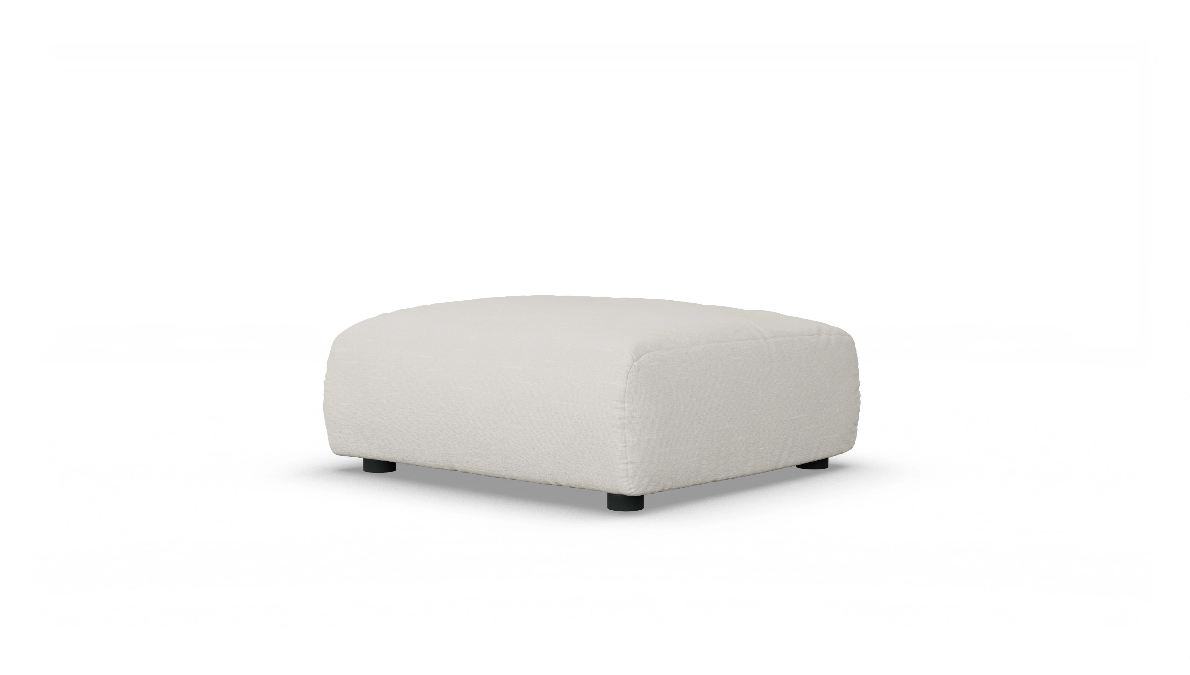 Molin Designer-Hocker Ansicht des Produktes Molin Hocker in Stoff weiß