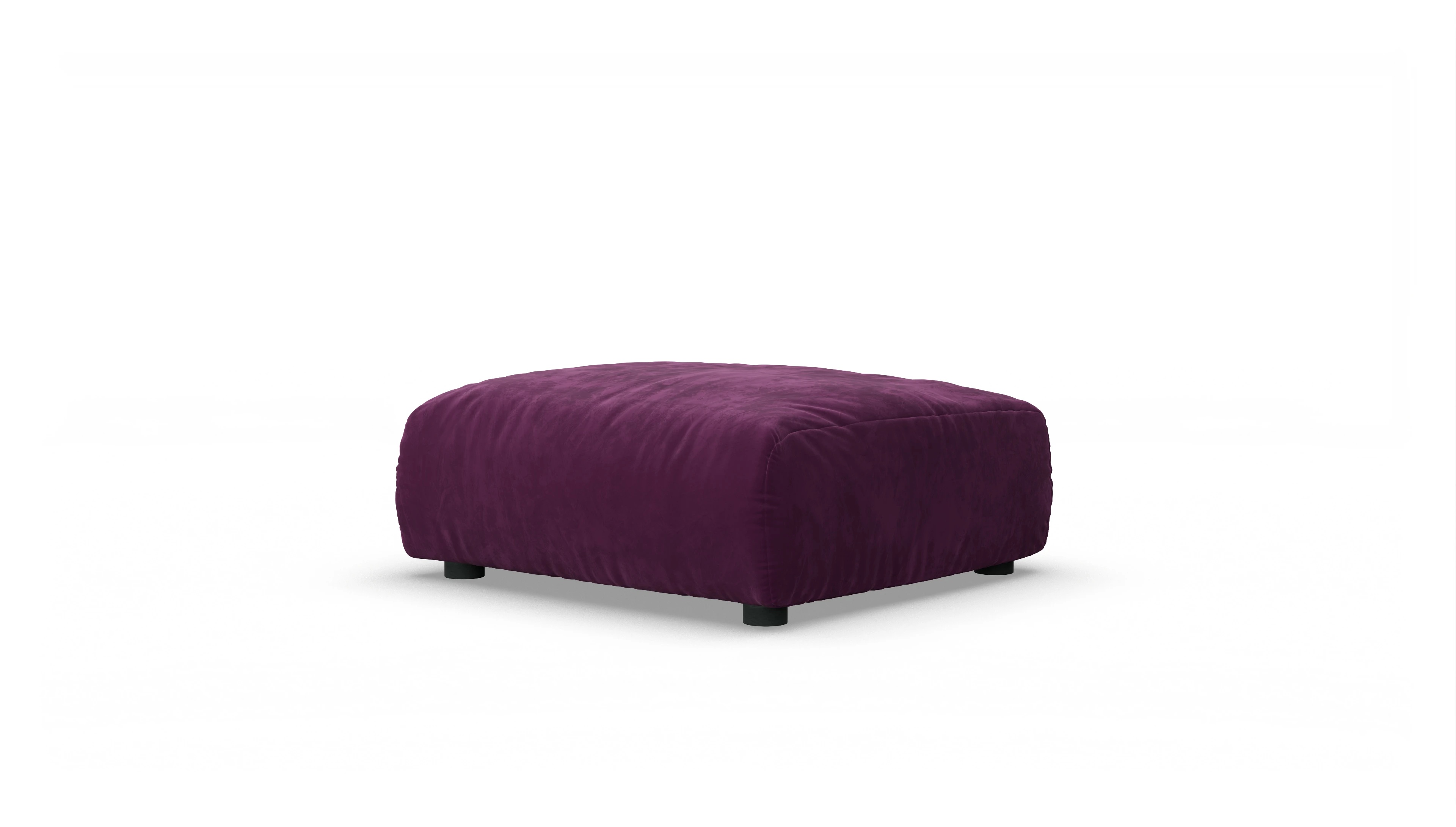 Ansicht des Produktes Molin Hocker in Samt rot