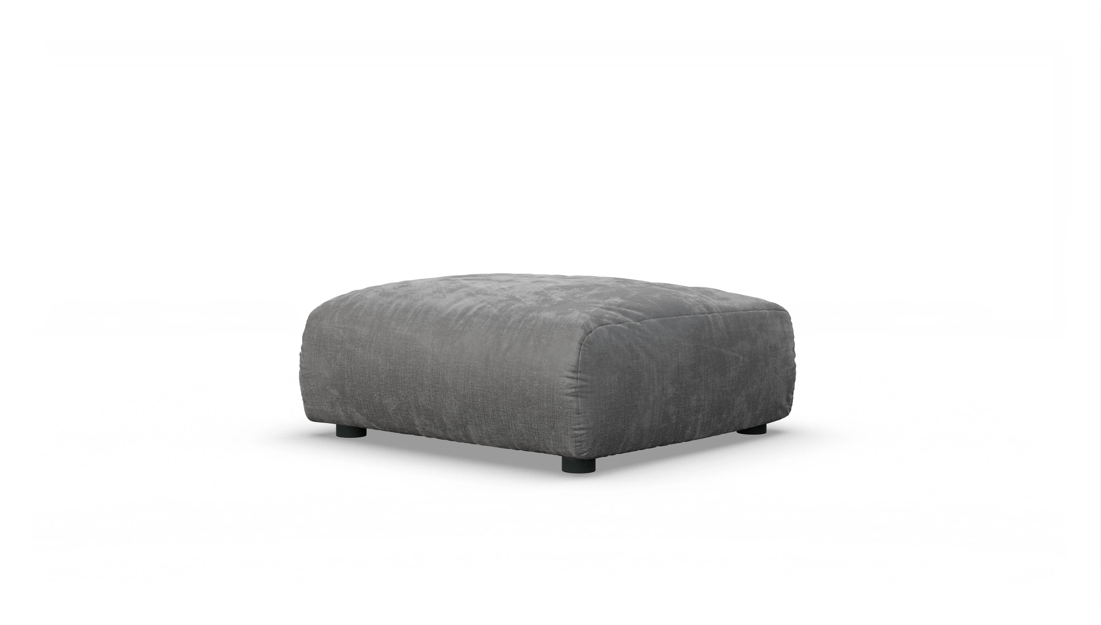 Ansicht des Produktes Molin Hocker in Stoff grau