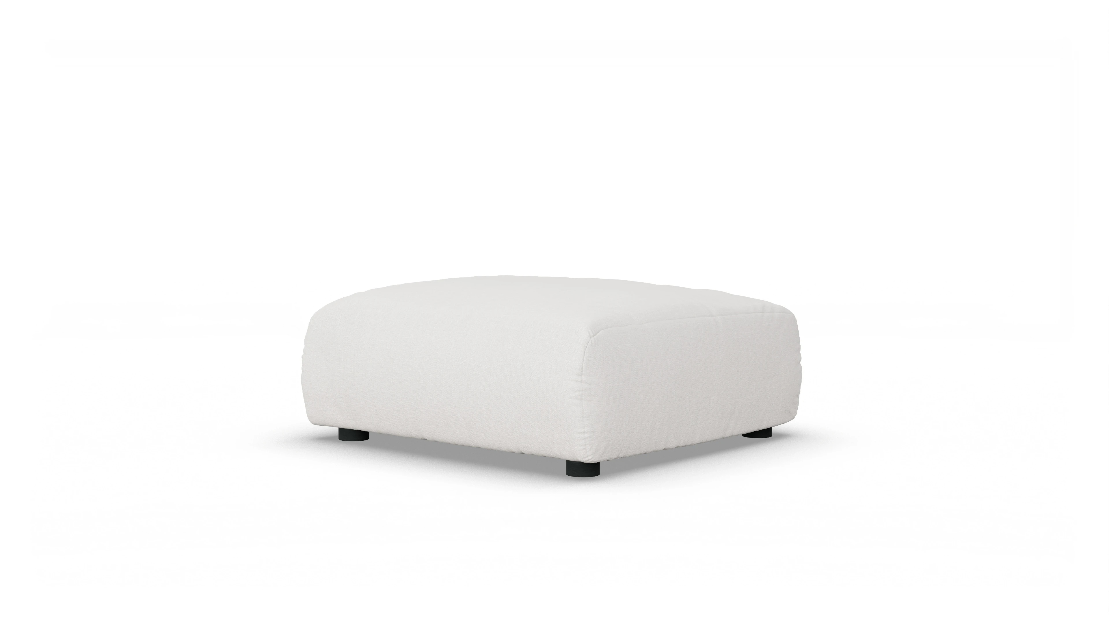 Ansicht des Produktes Molin Hocker in Stoff weiß
