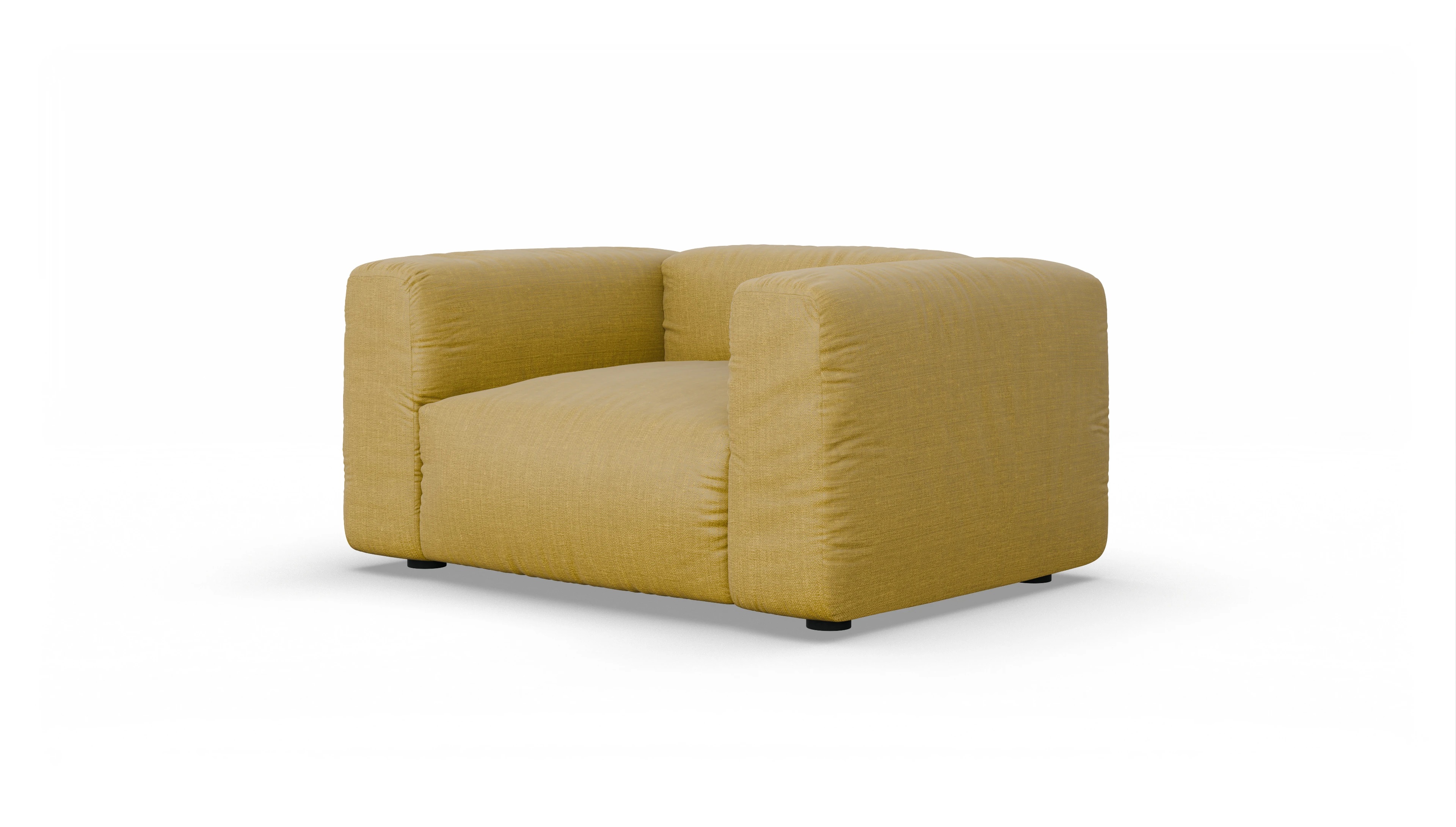 Ansicht des Produktes Molin Sessel in Stoff gelb