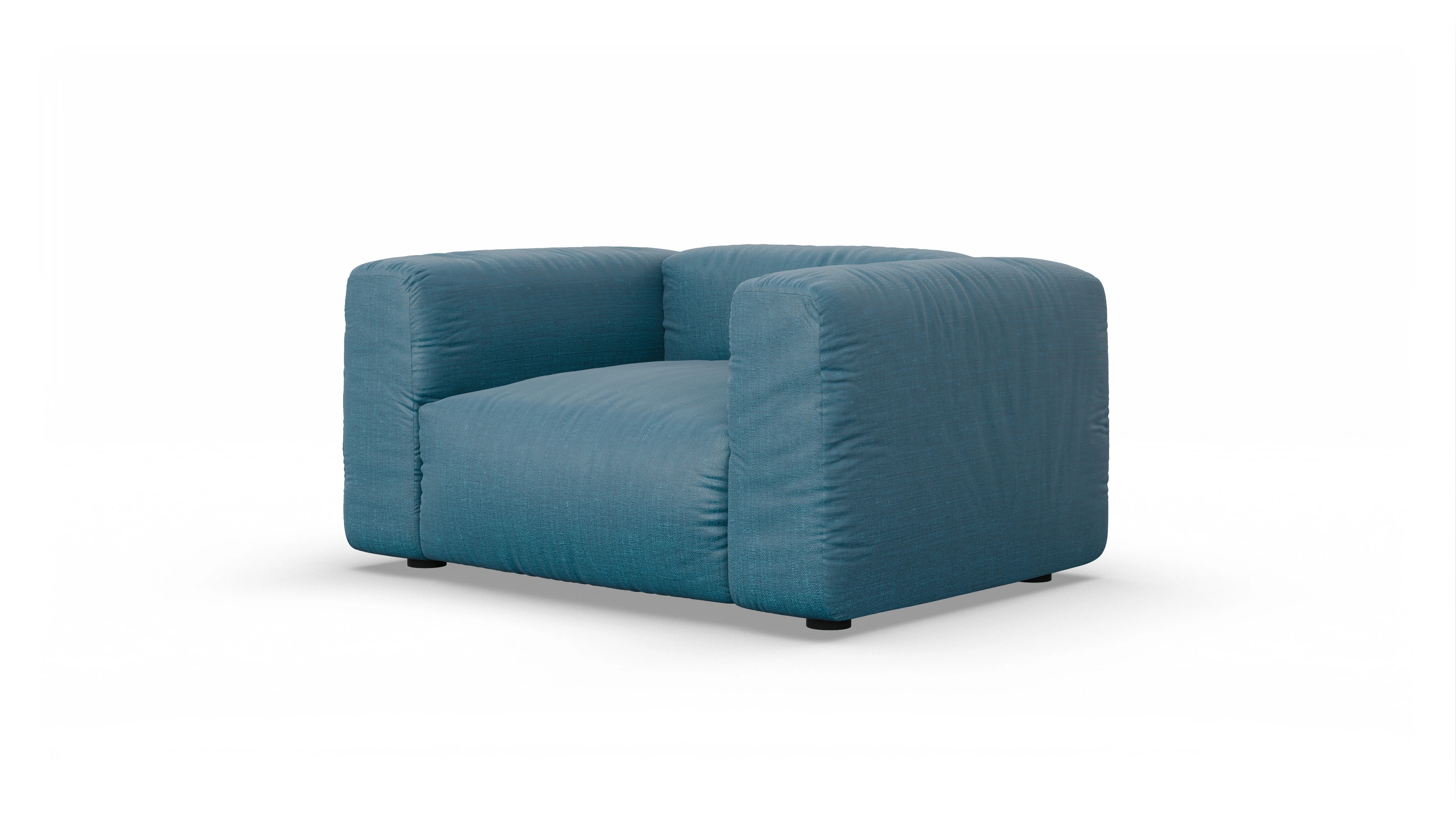 Ansicht des Produktes Molin Sessel in Stoff blau