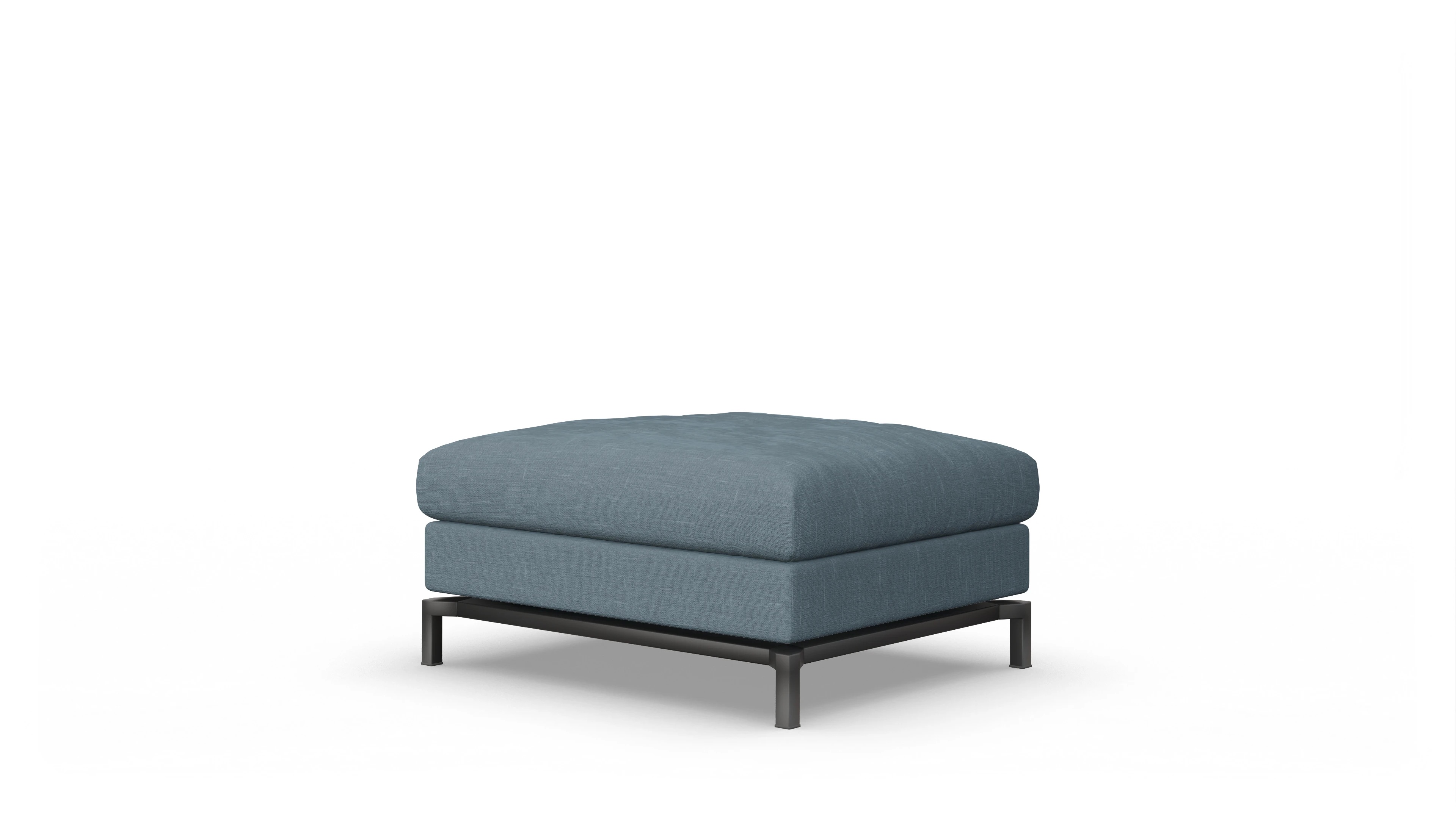 Ansicht des Produktes Fenice Hocker in Stoff blau