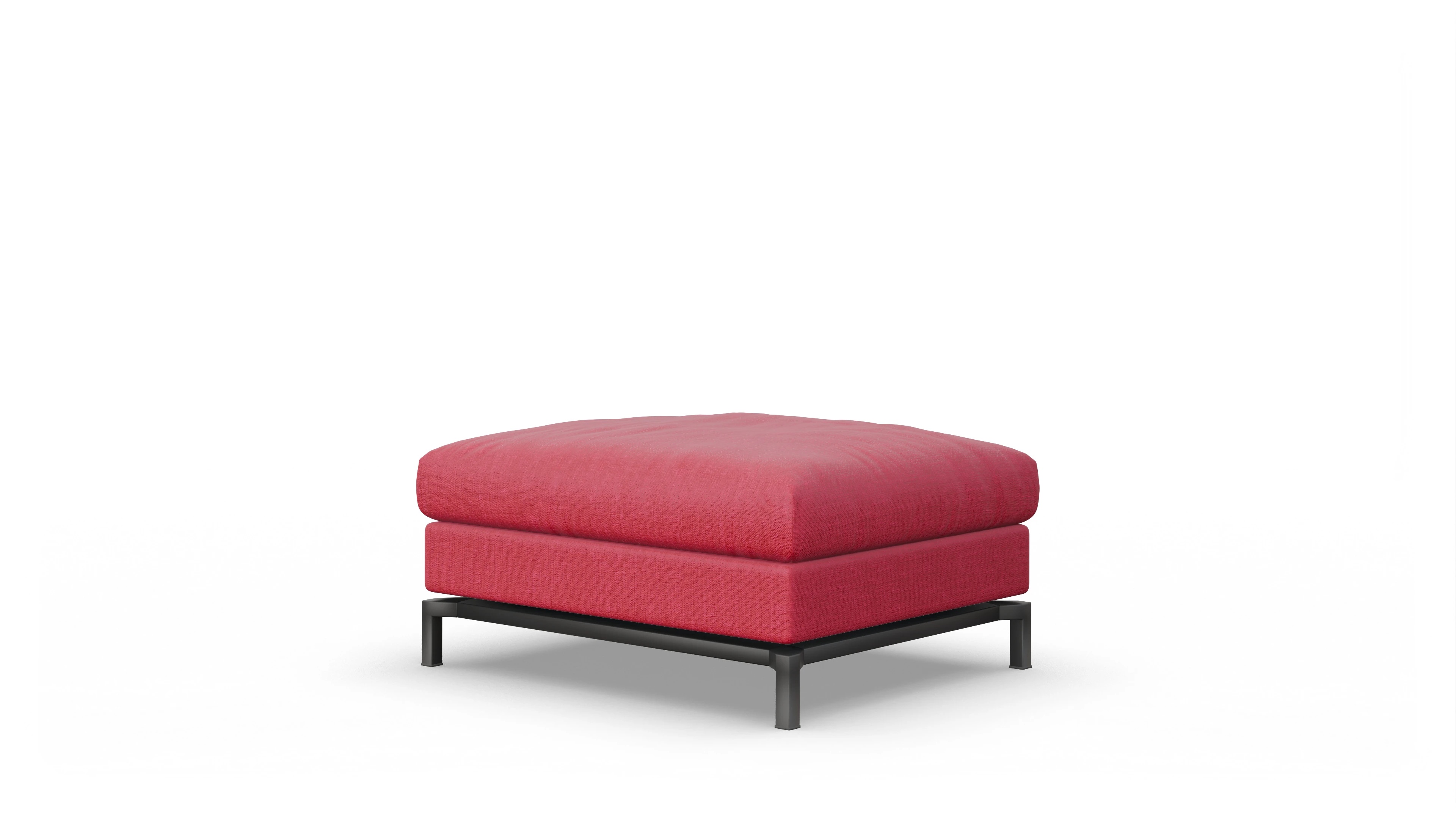 Fenice Designer-Hocker Ansicht des Produktes Fenice Hocker in Stoff rot