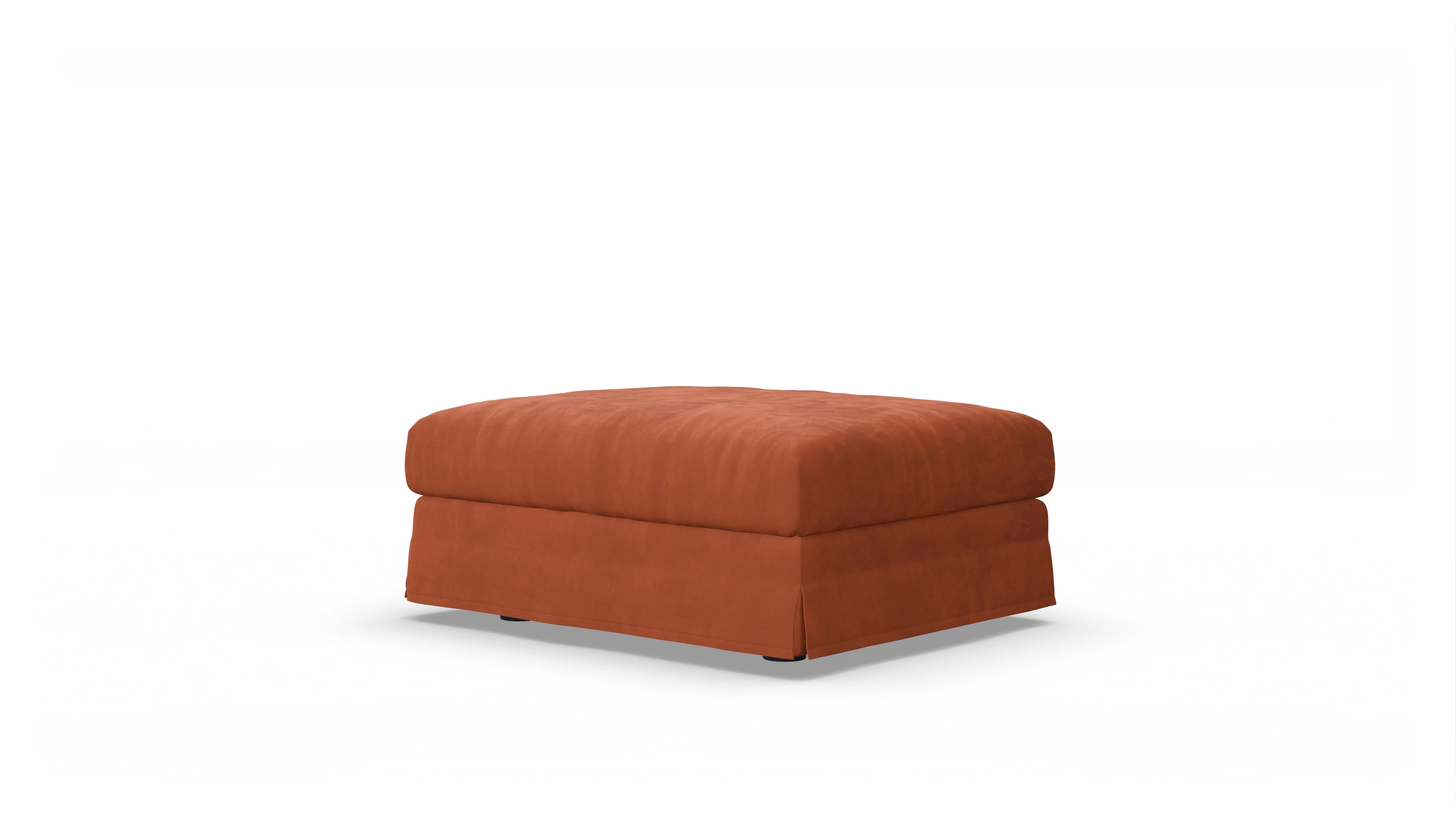 Ansicht des Produktes Pittori Hocker in Samt orange