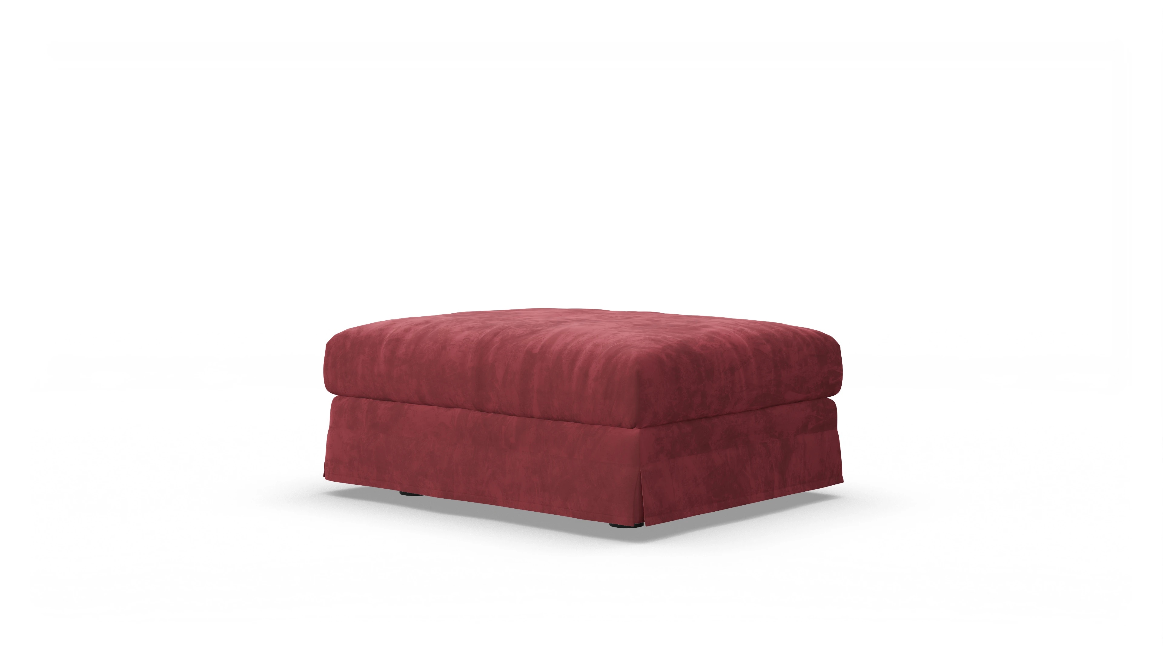 Ansicht des Produktes Pittori Hocker in Samt rot