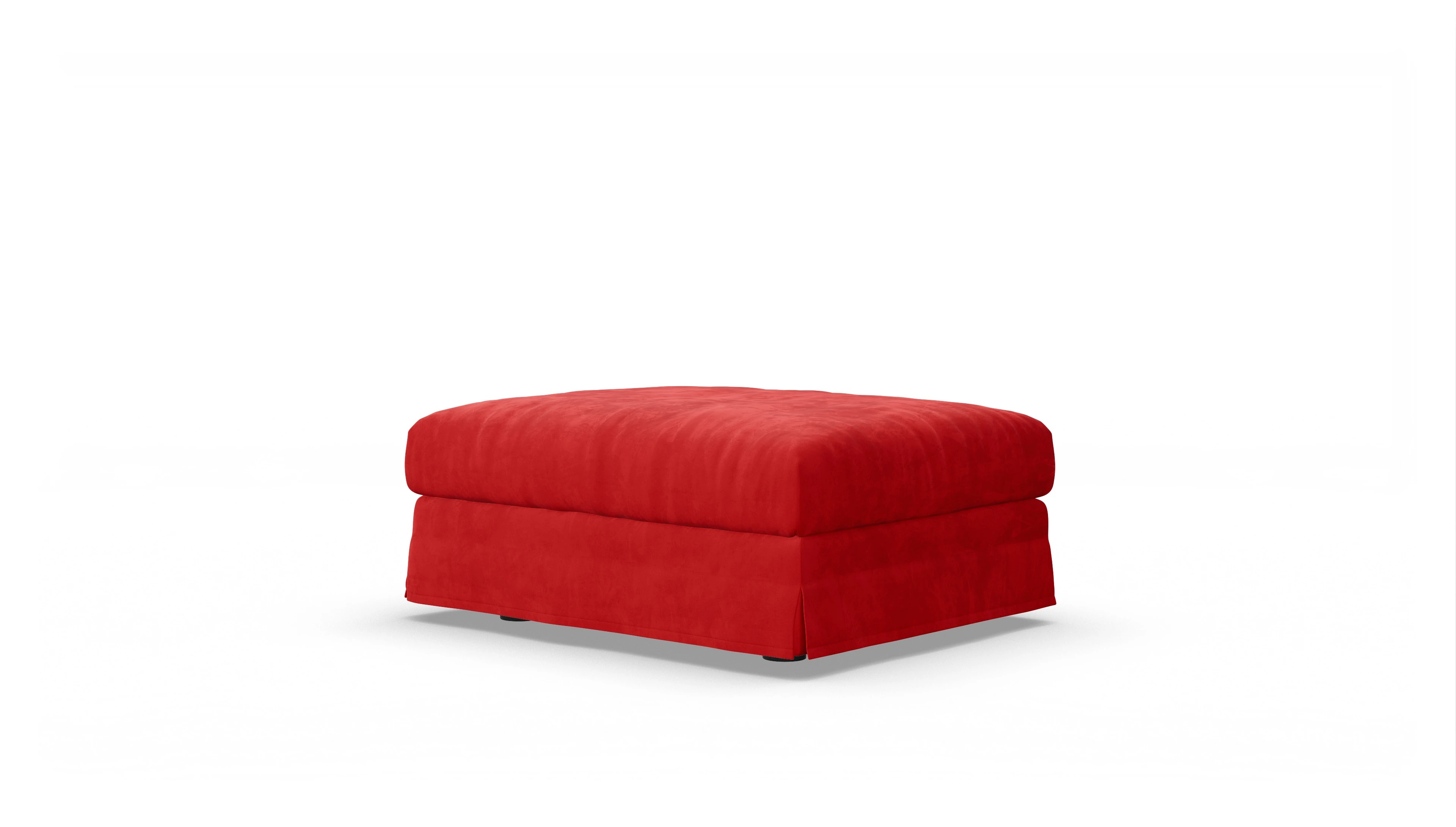 Ansicht des Produktes Pittori Hocker in Samt rot