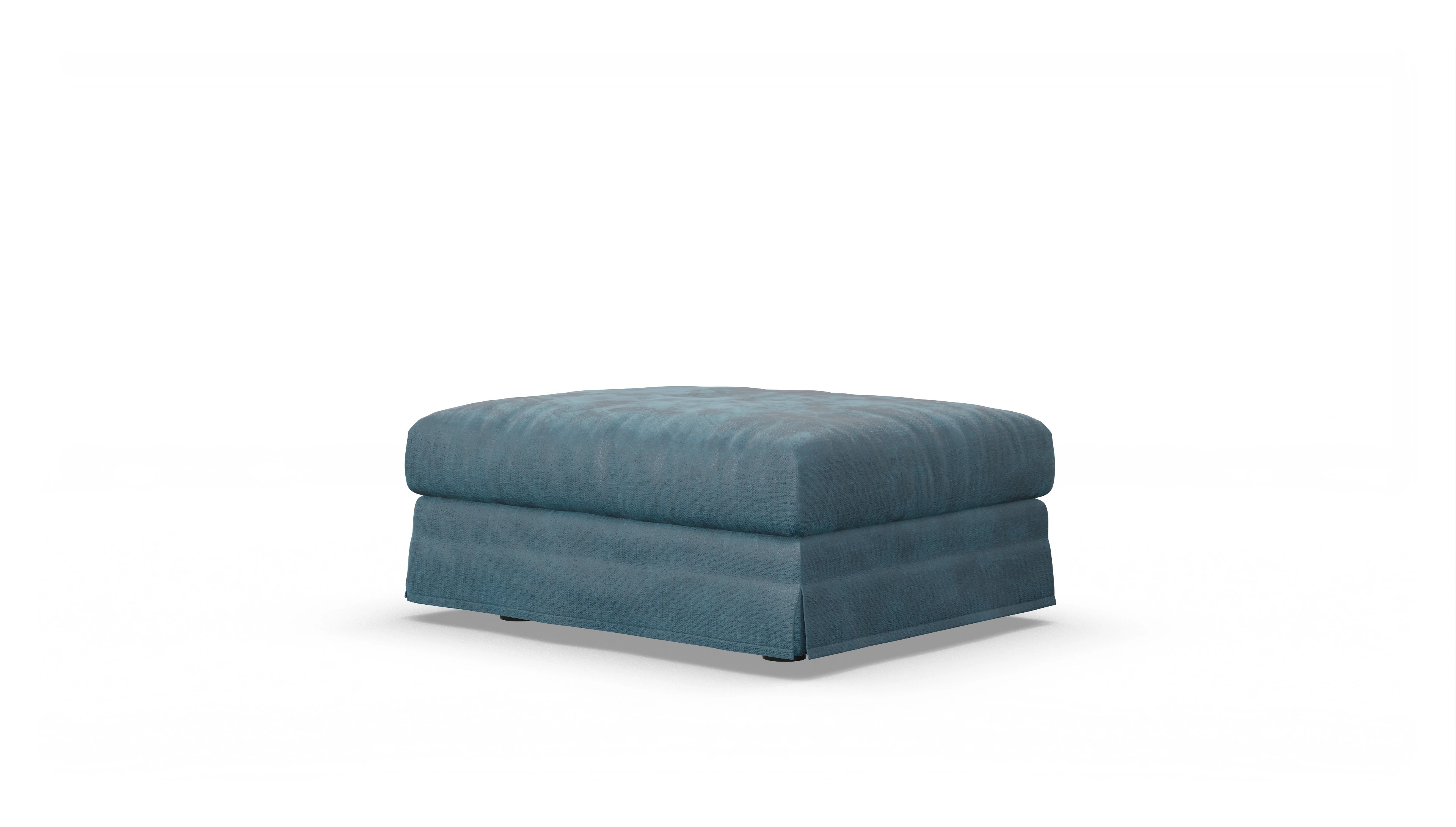 Pittori Hussen-Hocker Ansicht des Produktes Pittori Hocker in Stoff blau