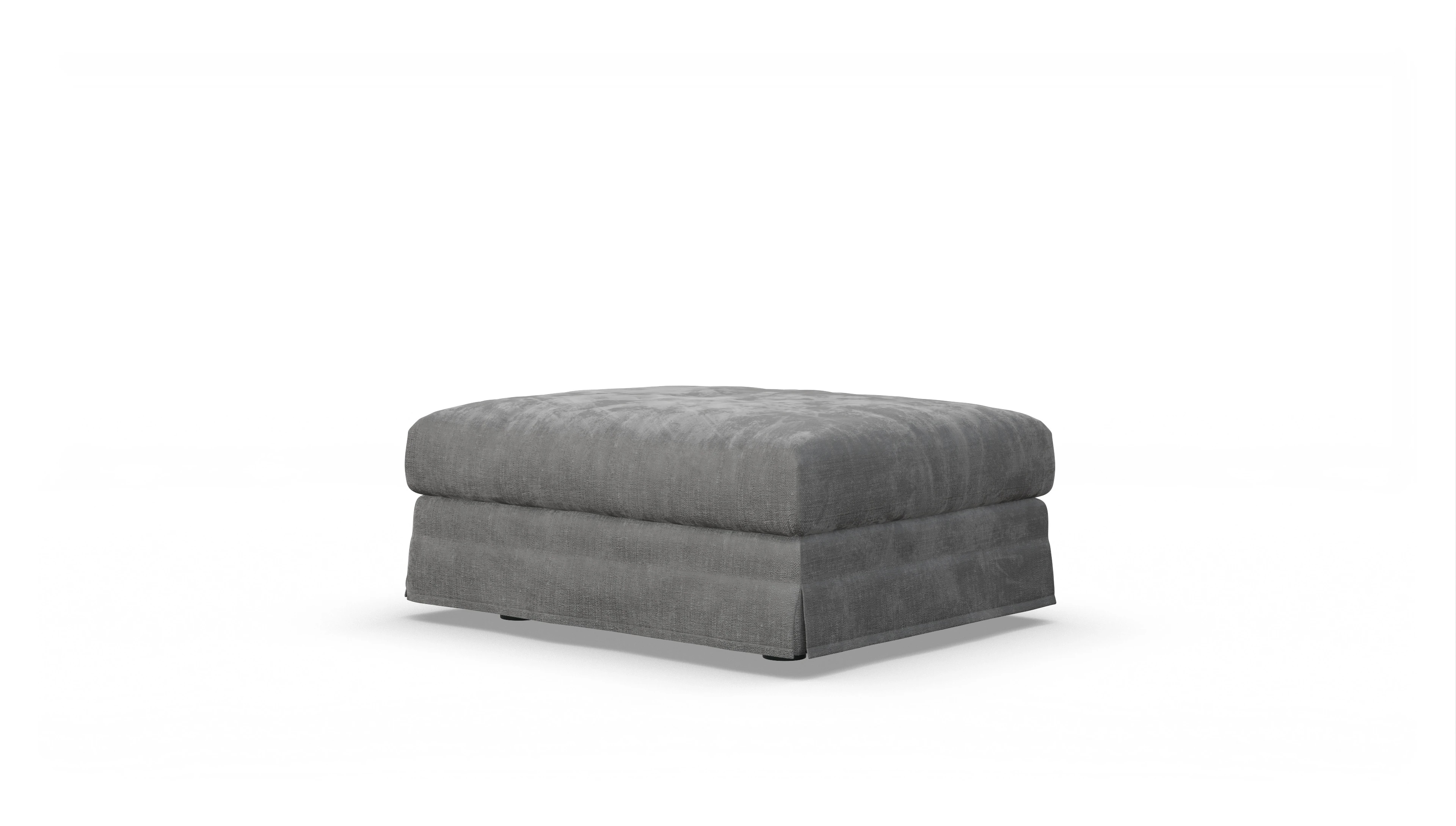 Pittori Hussen-Hocker Ansicht des Produktes Pittori Hocker in Stoff grau