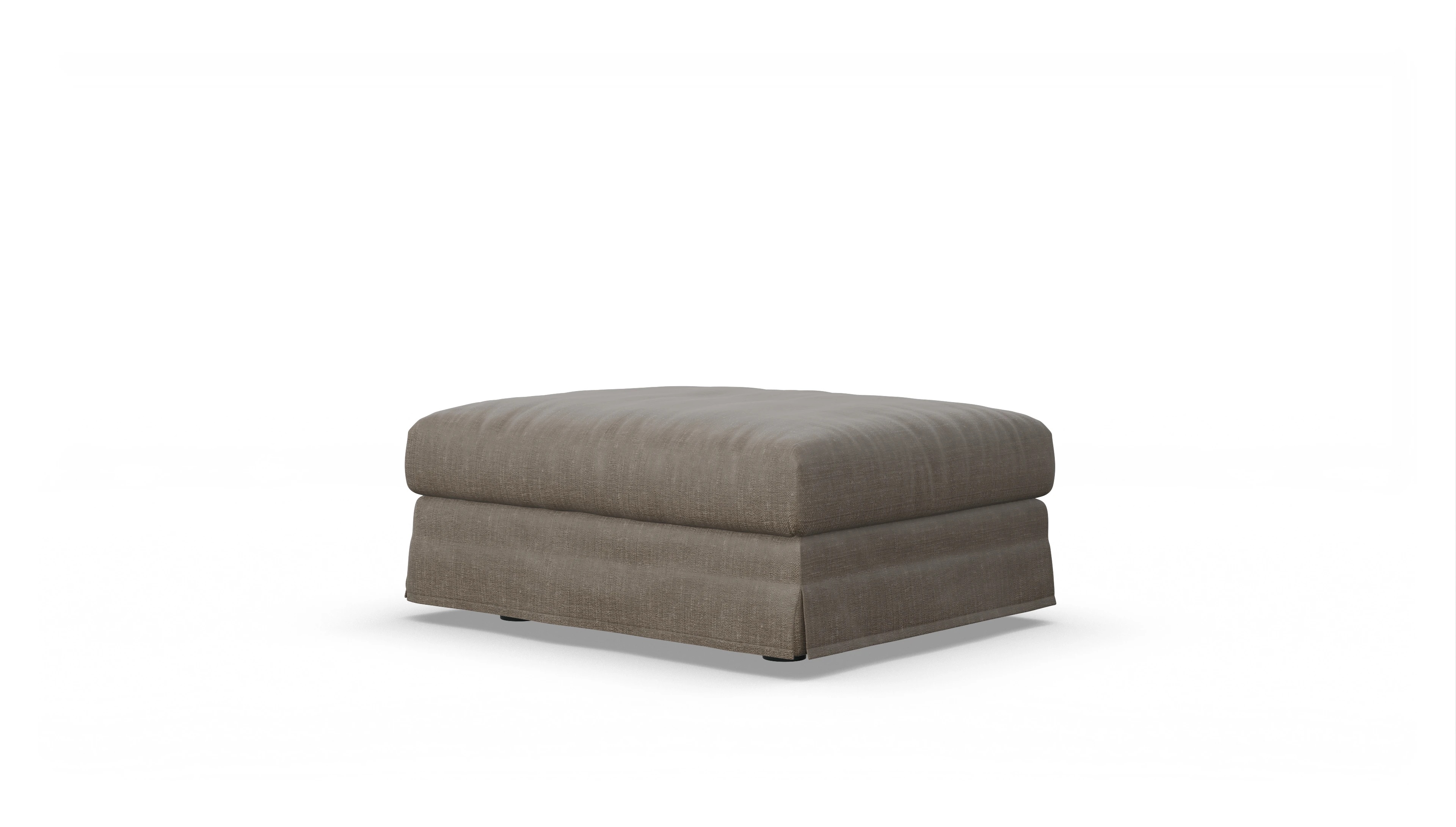 Ansicht des Produktes Pittori Hocker in Stoff braun