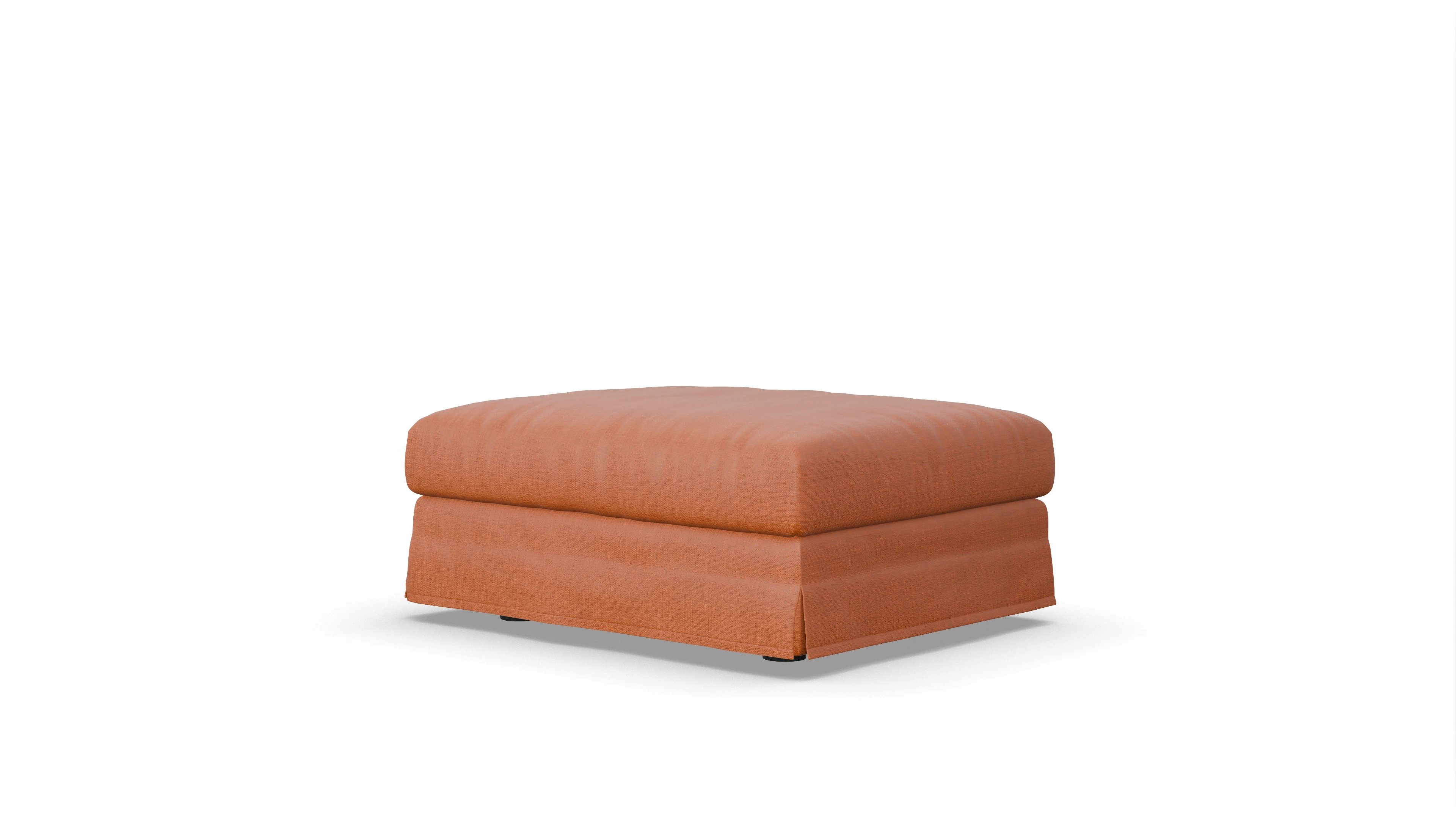 Ansicht des Produktes Pittori Hocker in Stoff orange