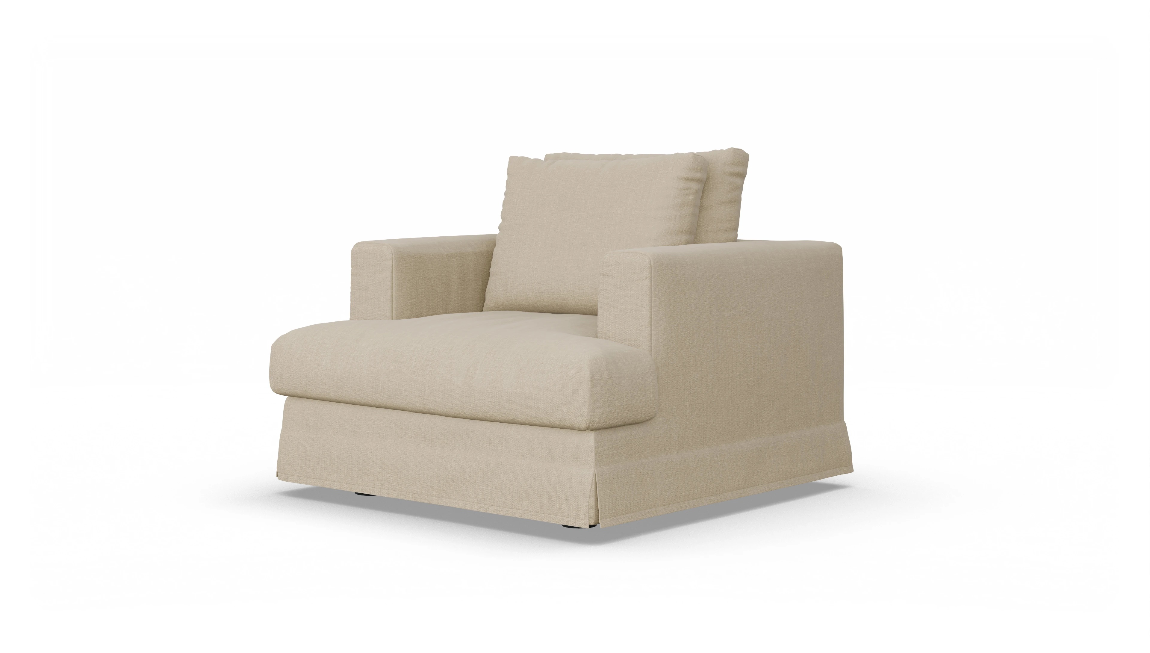 Pittori Hussen-Sessel Ansicht des Produktes Pittori Sessel in Stoff beige