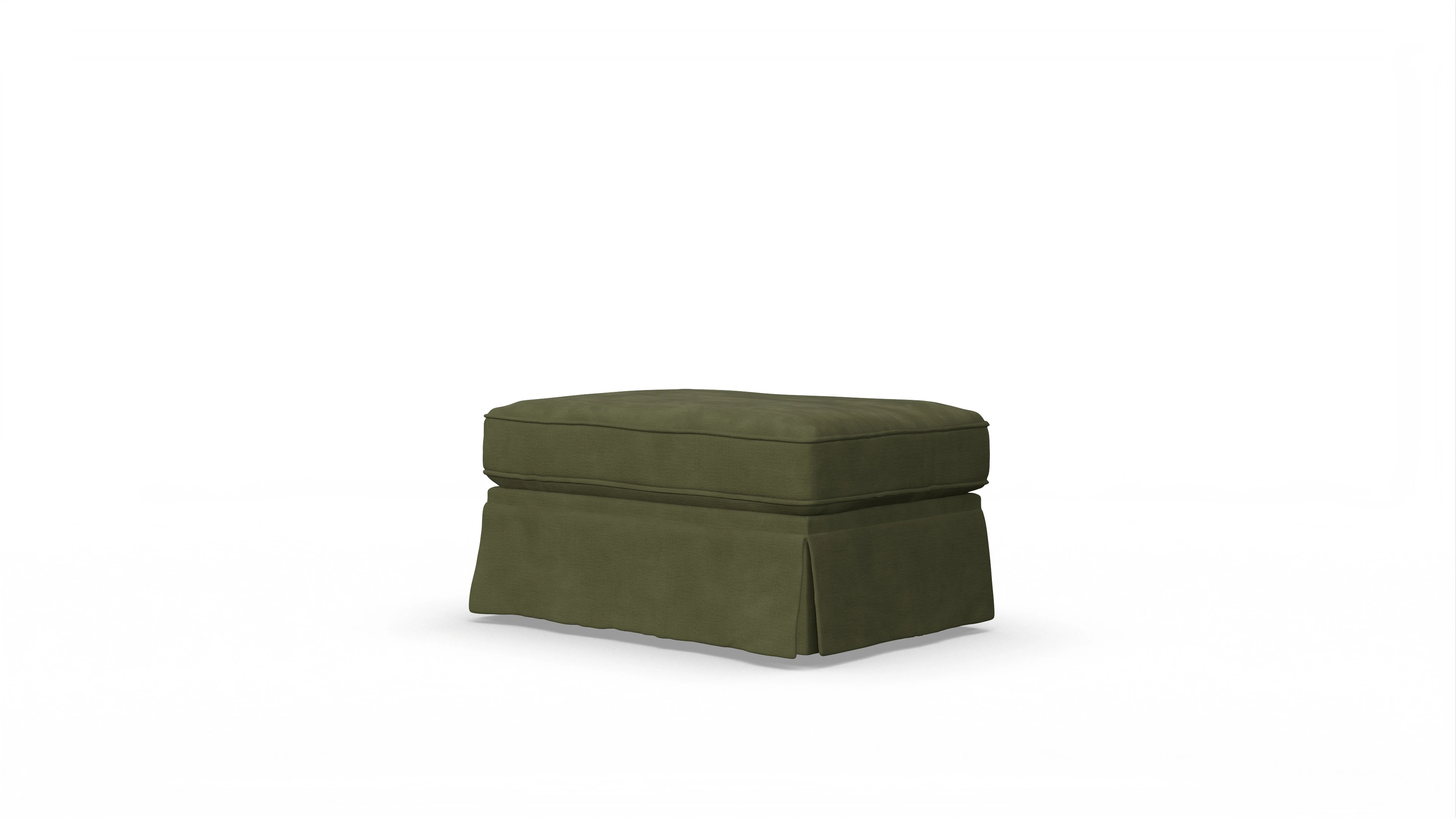 Ansicht des Produktes ParkSlope Hocker in Samt grün