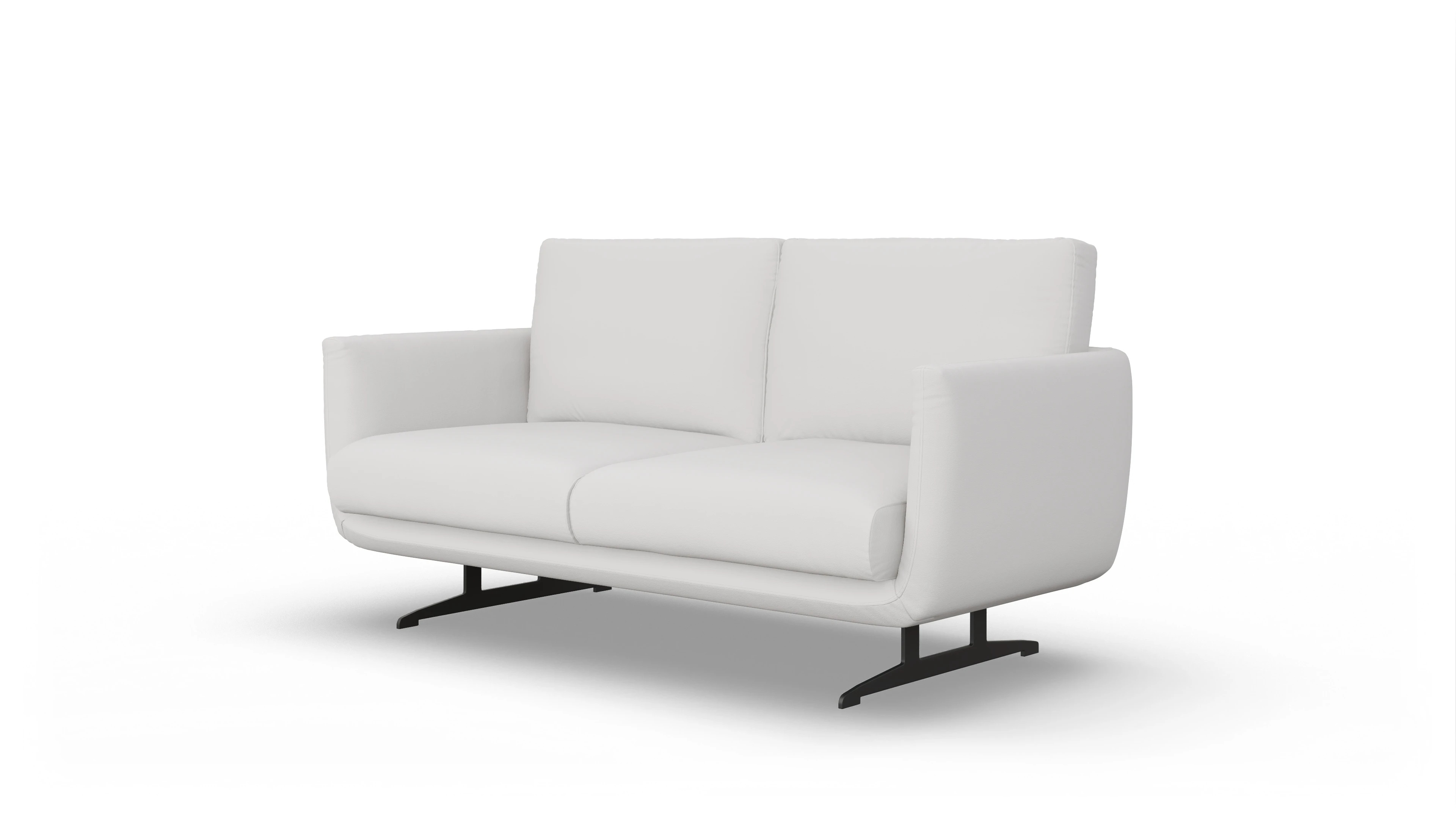 Ansicht des Produktes Boteri 2,5-Sitzer in Leder weiß