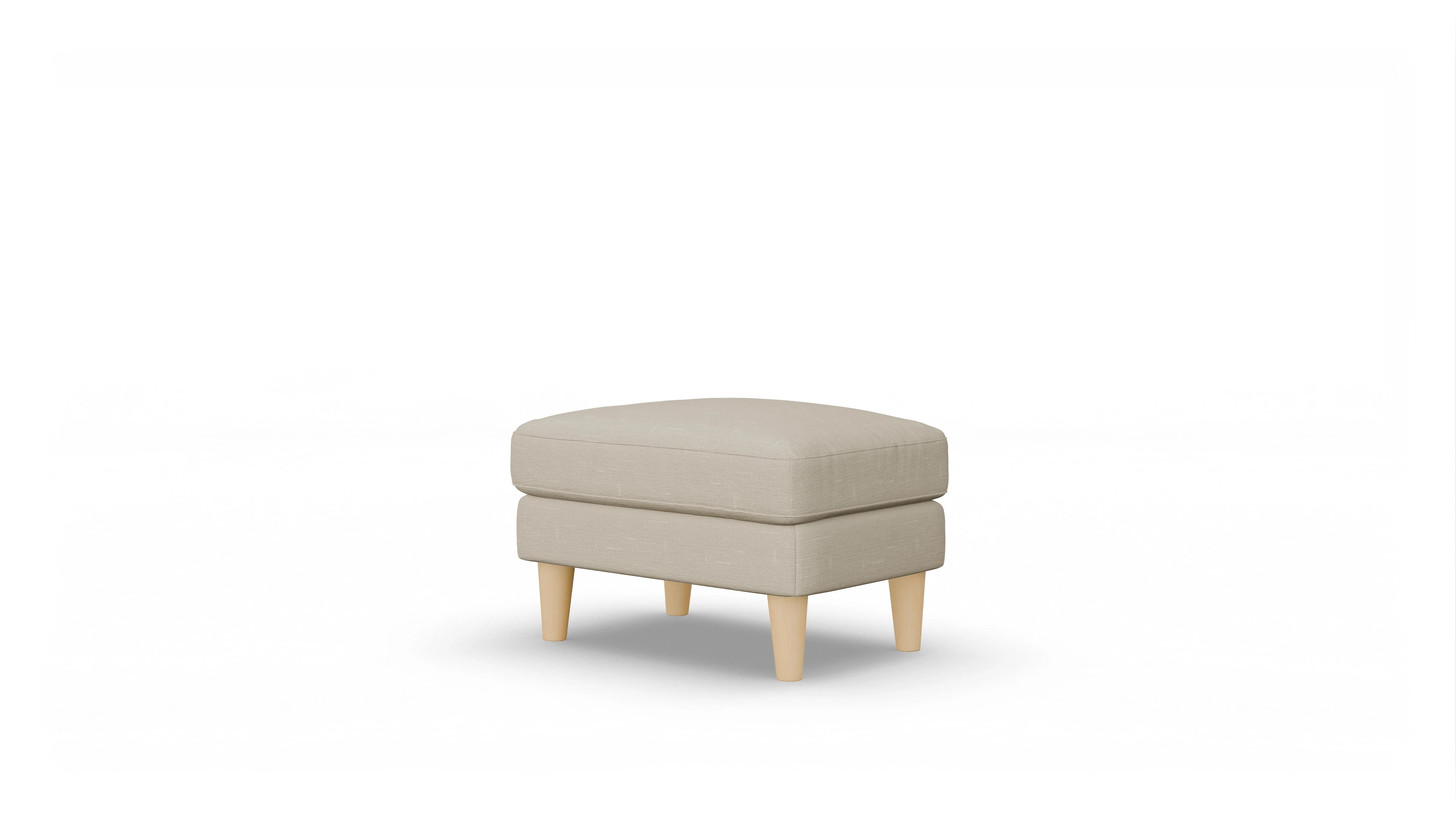 Stoffhocker NewChester.01 Ansicht des Produktes NewChester.01 Hocker in Stoff beige