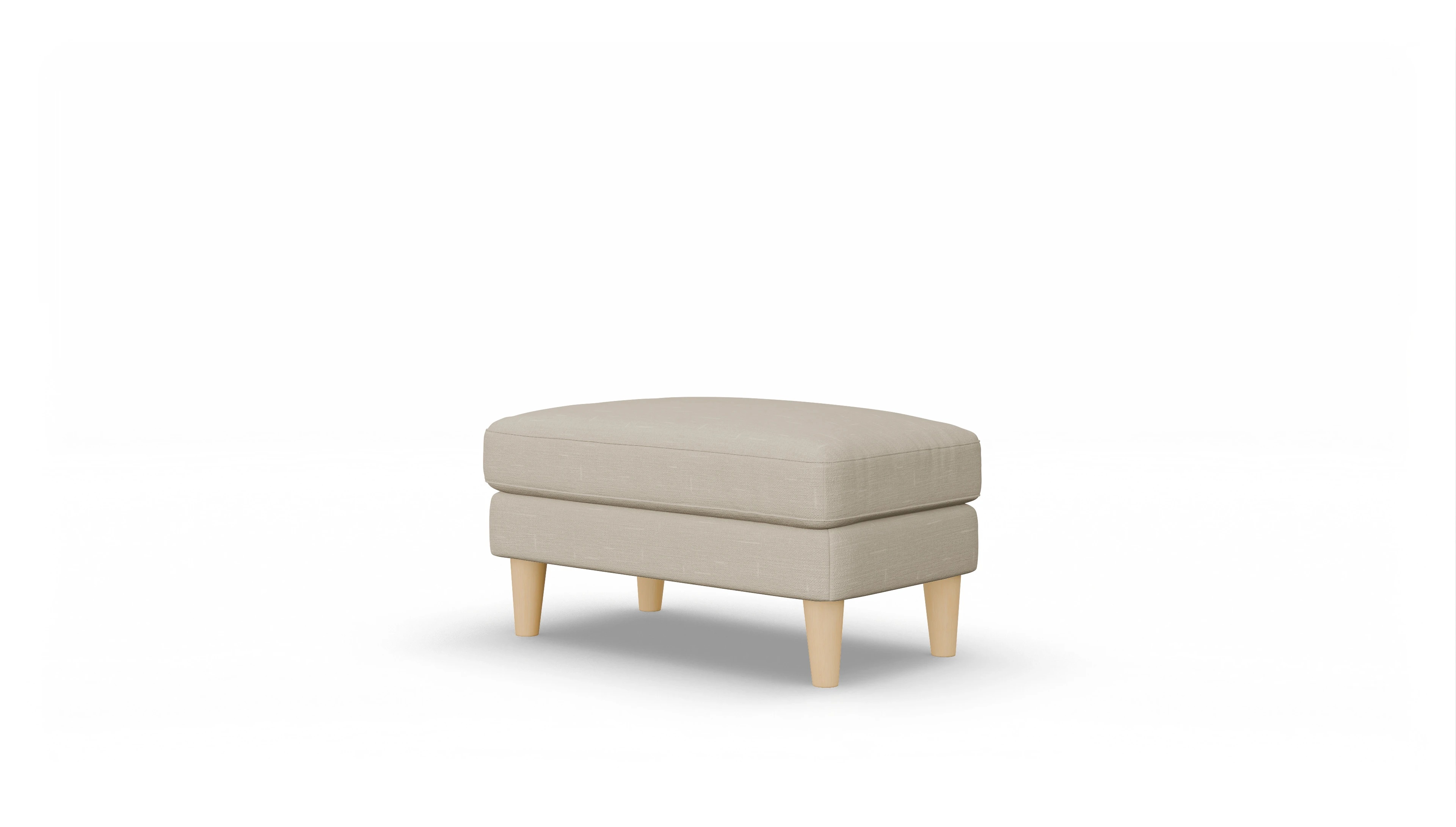 Ansicht des Produktes NewChester.01 Hocker in Stoff beige