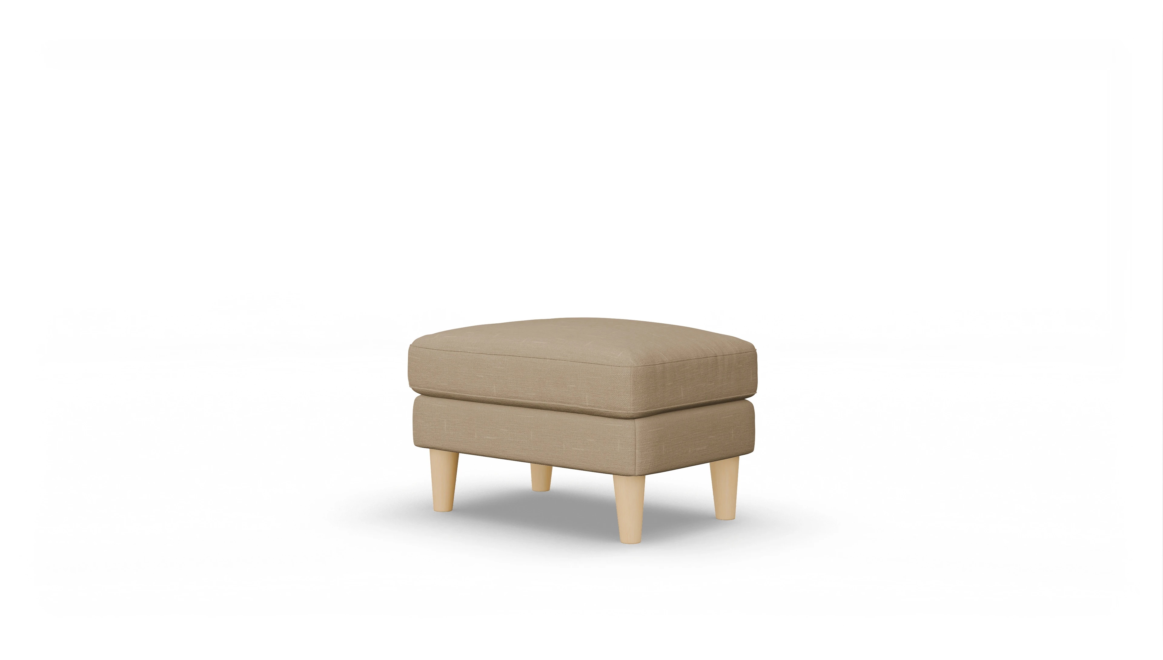 Ansicht des Produktes NewChester.01 Hocker in Stoff braun