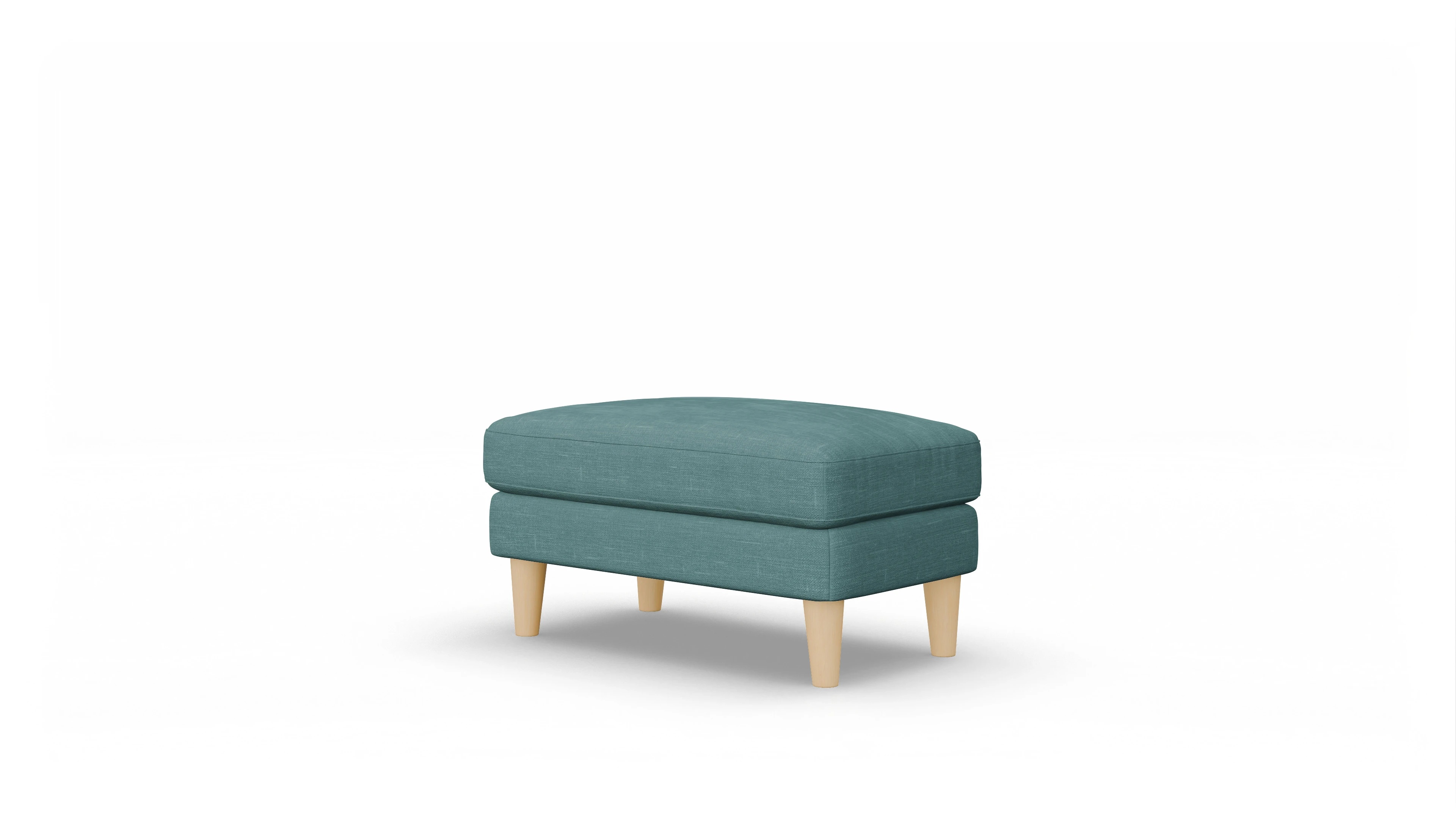 Ansicht des Produktes NewChester.01 Hocker in Stoff grün