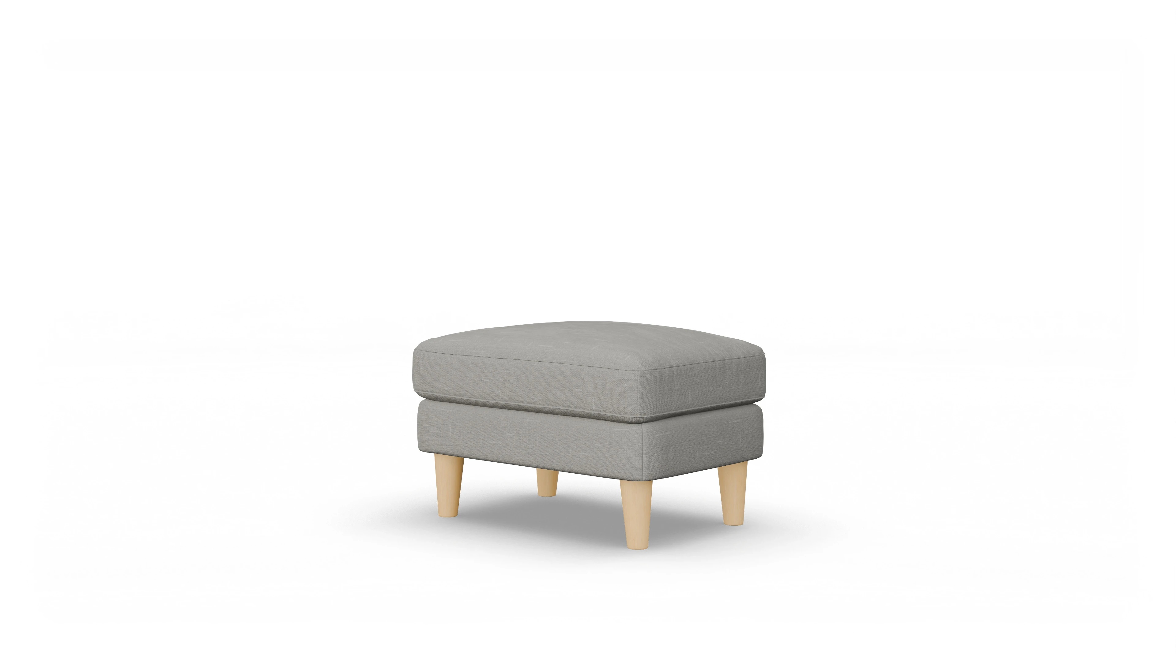 Ansicht des Produktes NewChester.01 Hocker in Stoff grau
