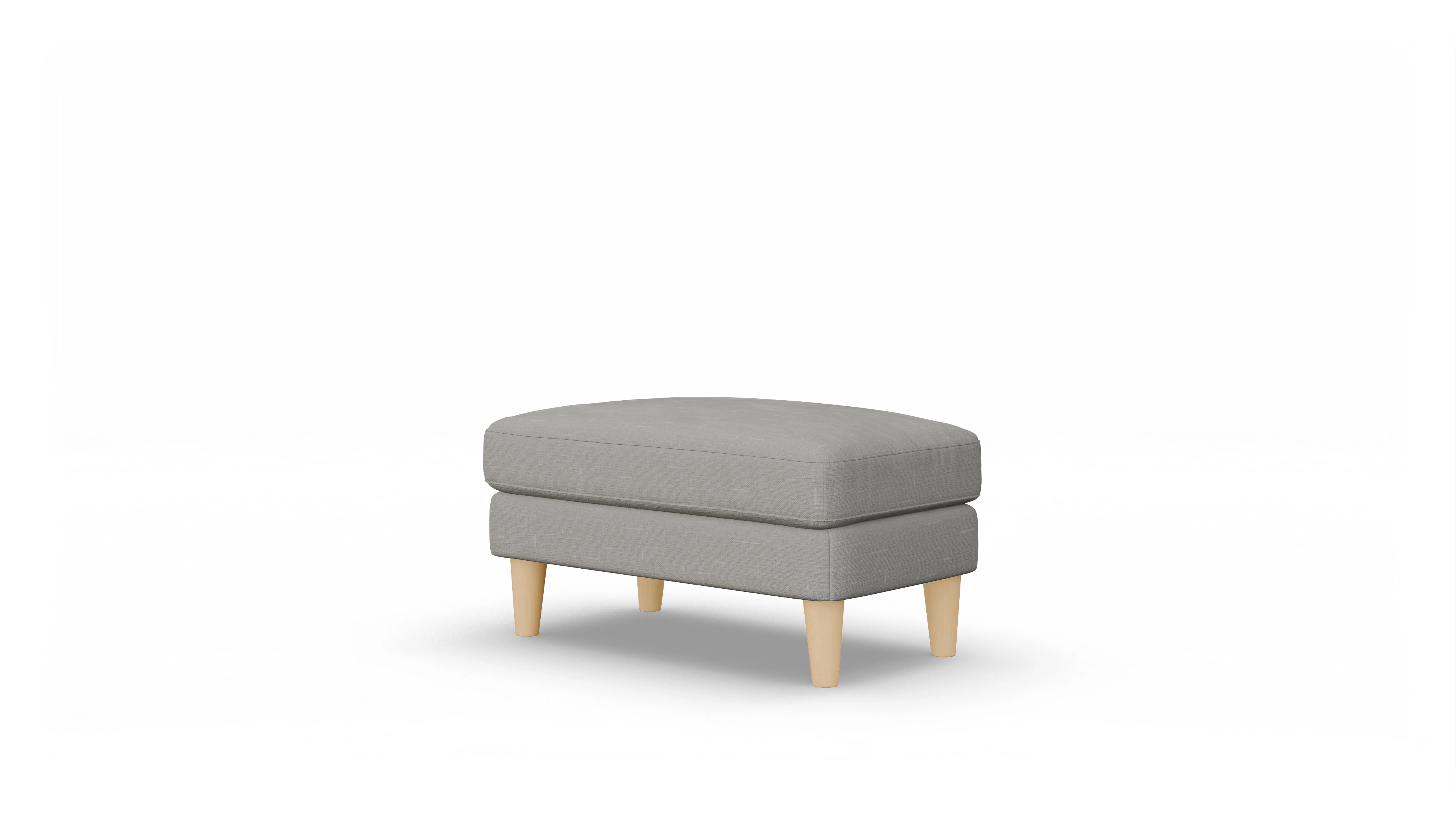 Ansicht des Produktes NewChester.01 Hocker in Stoff grau