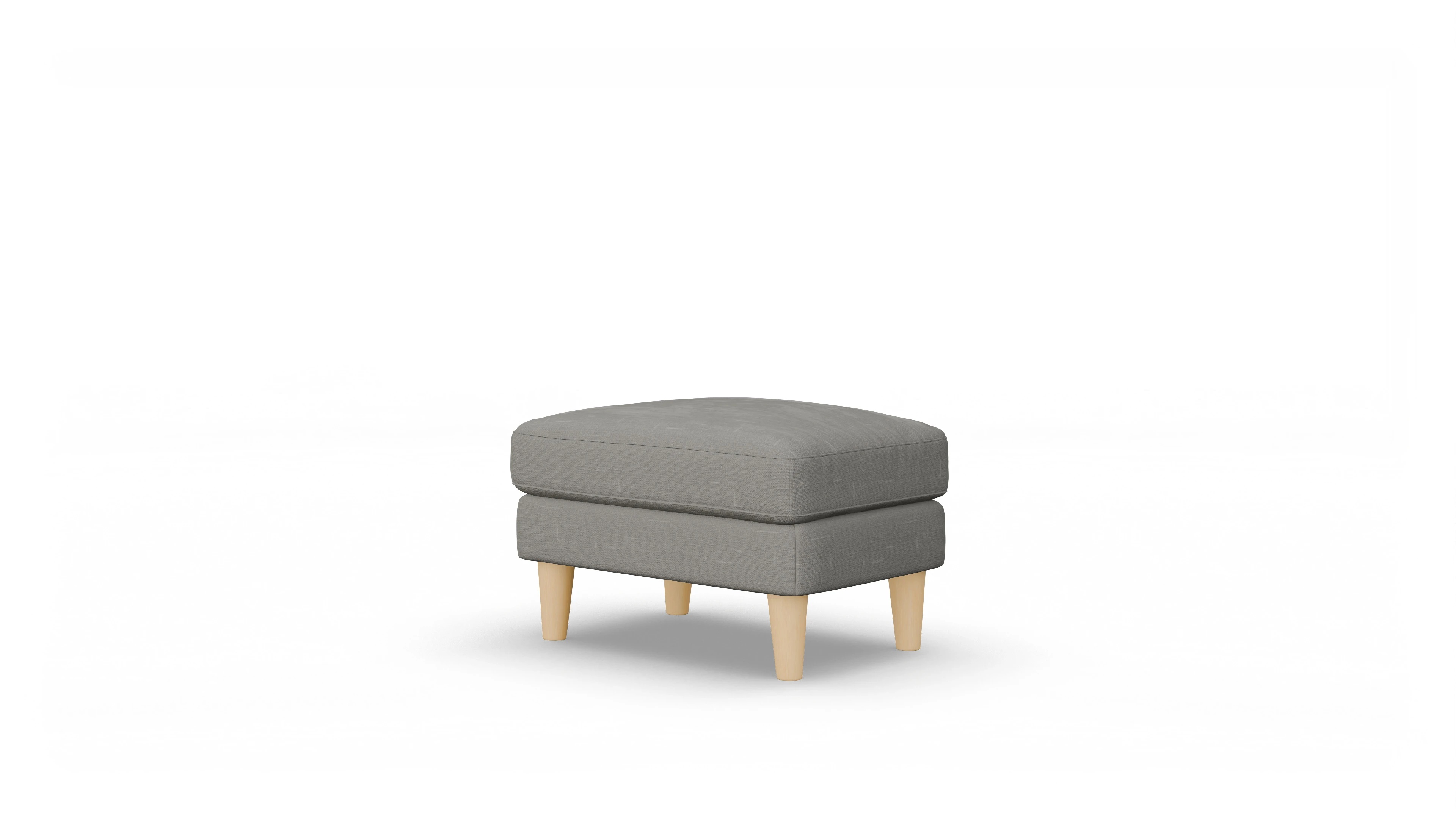 Ansicht des Produktes NewChester.01 Hocker in Stoff grau