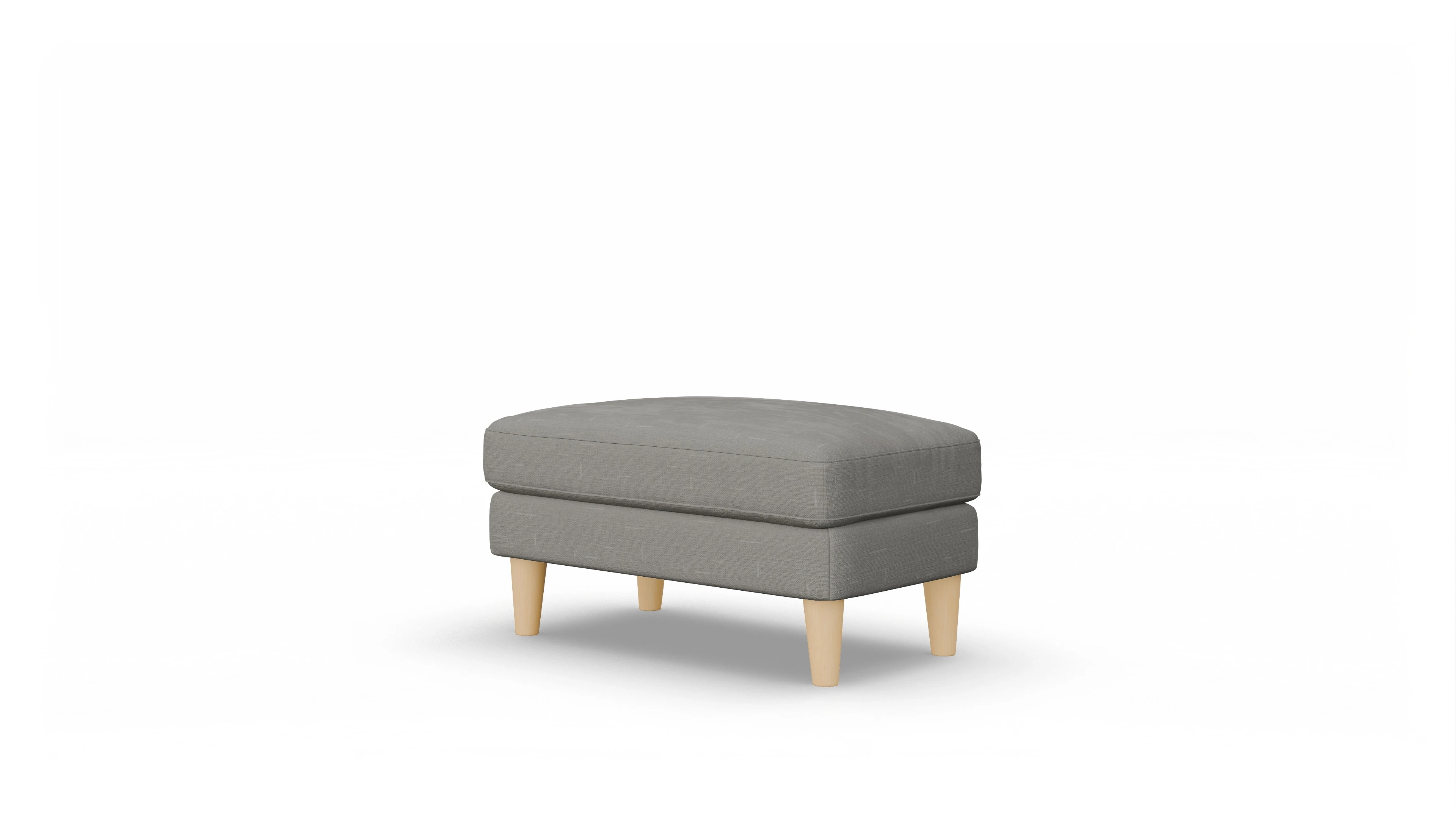 Ansicht des Produktes NewChester.01 Hocker in Stoff grau