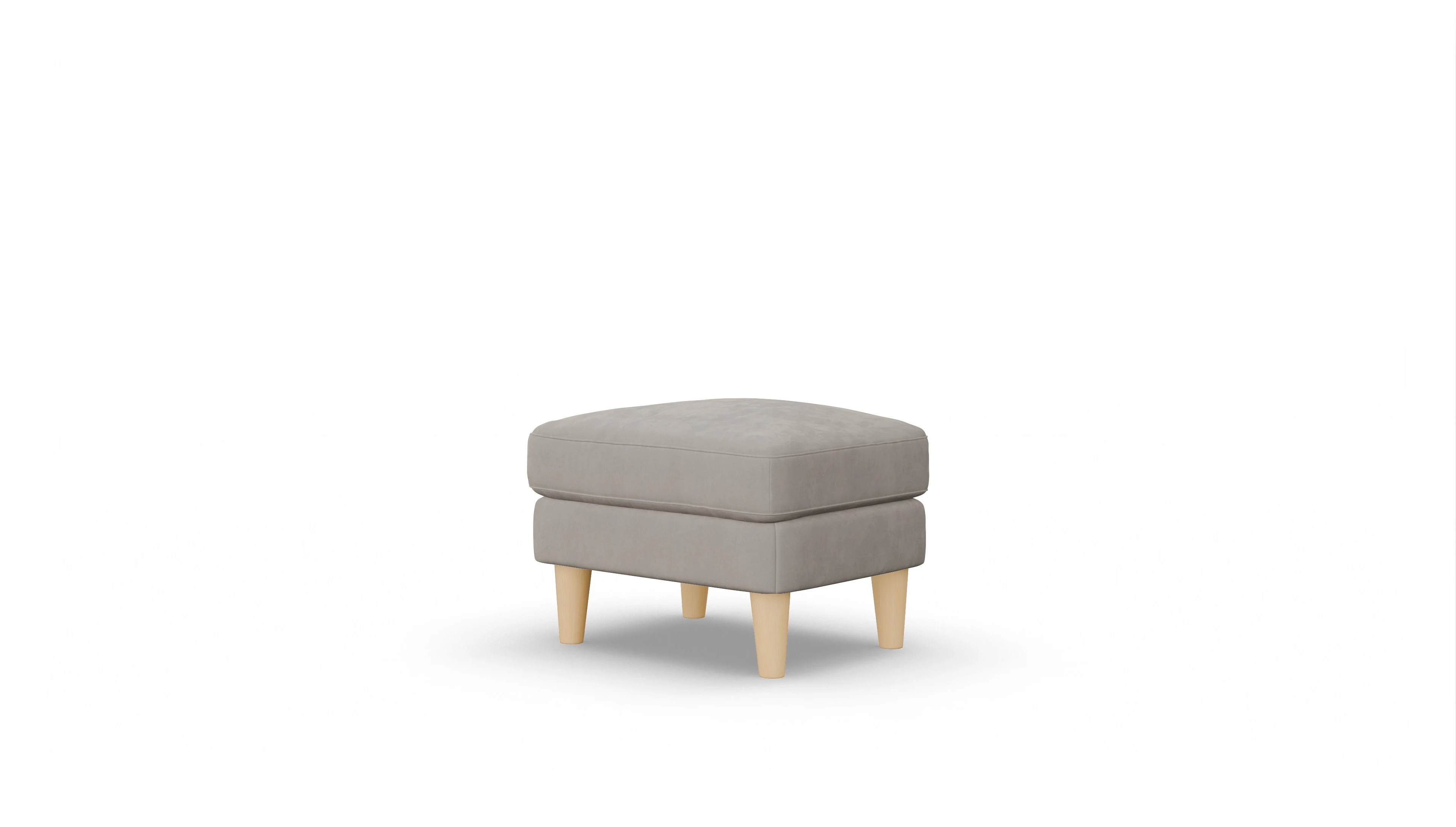 Stoffhocker NewChester.01 Ansicht des Produktes NewChester.01 in Samt braun