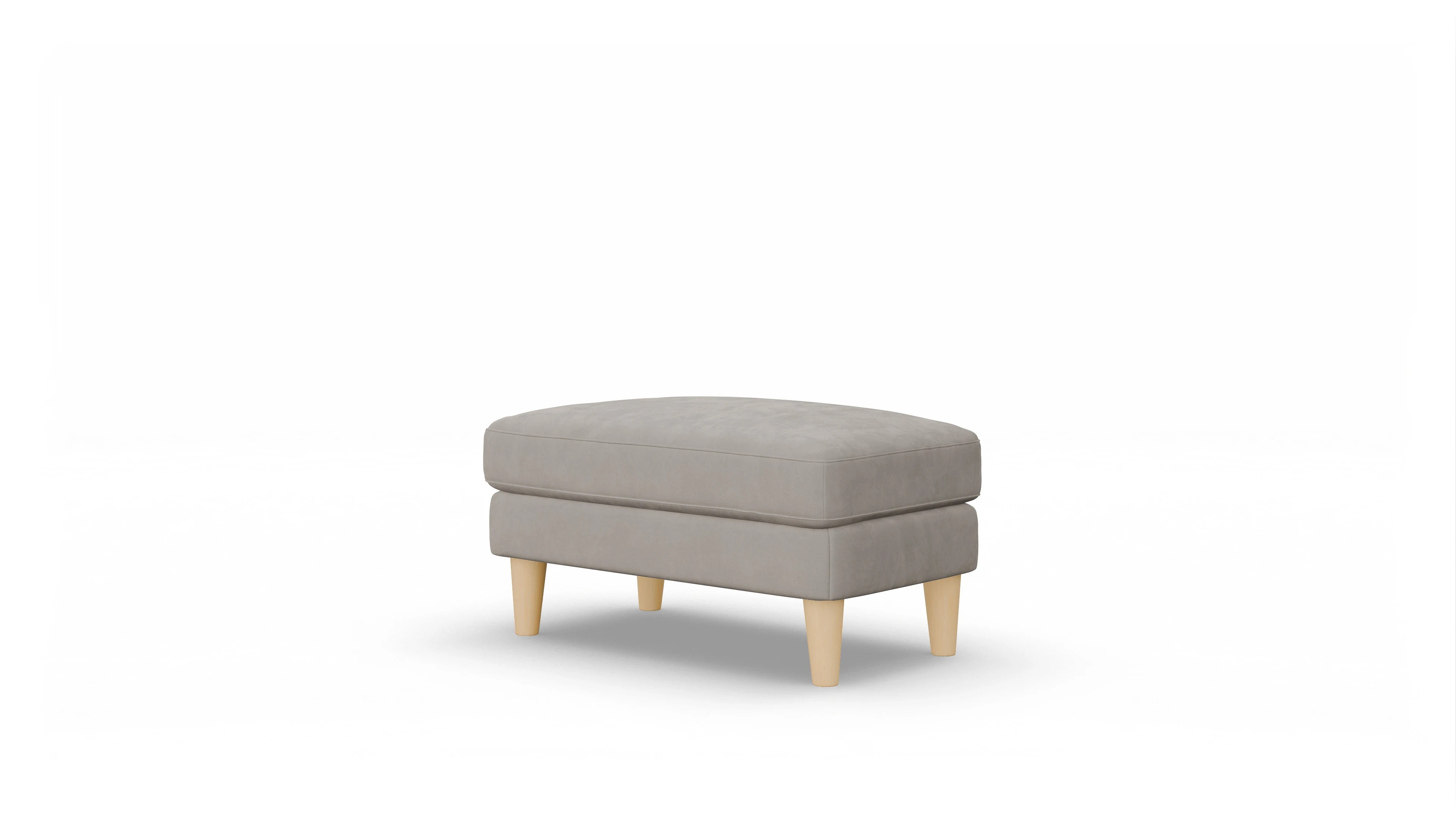 Ansicht des Produktes NewChester.01 Hocker in Samt braun