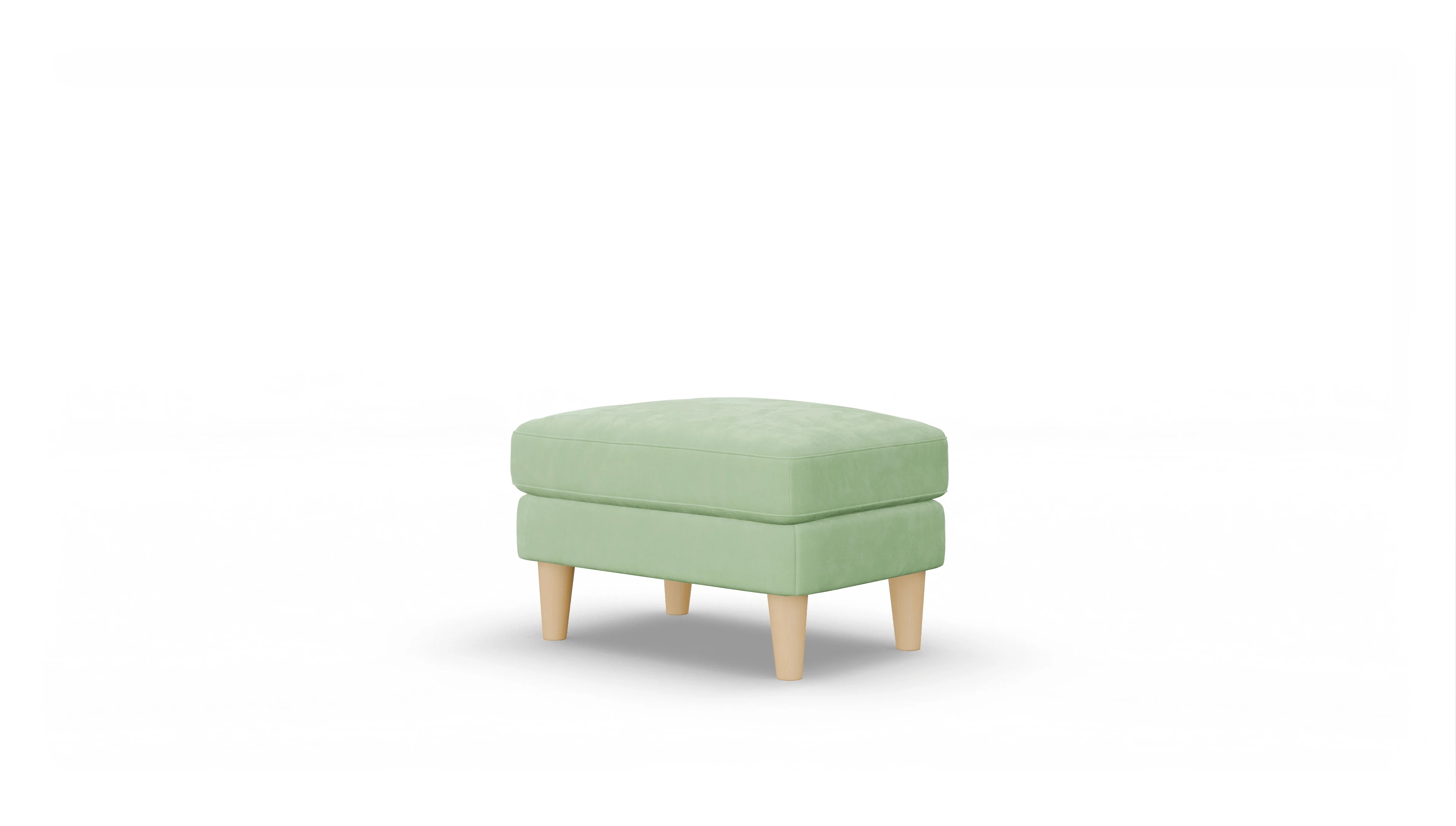 Ansicht des Produktes NewChester.01 Hocker in Samt grün