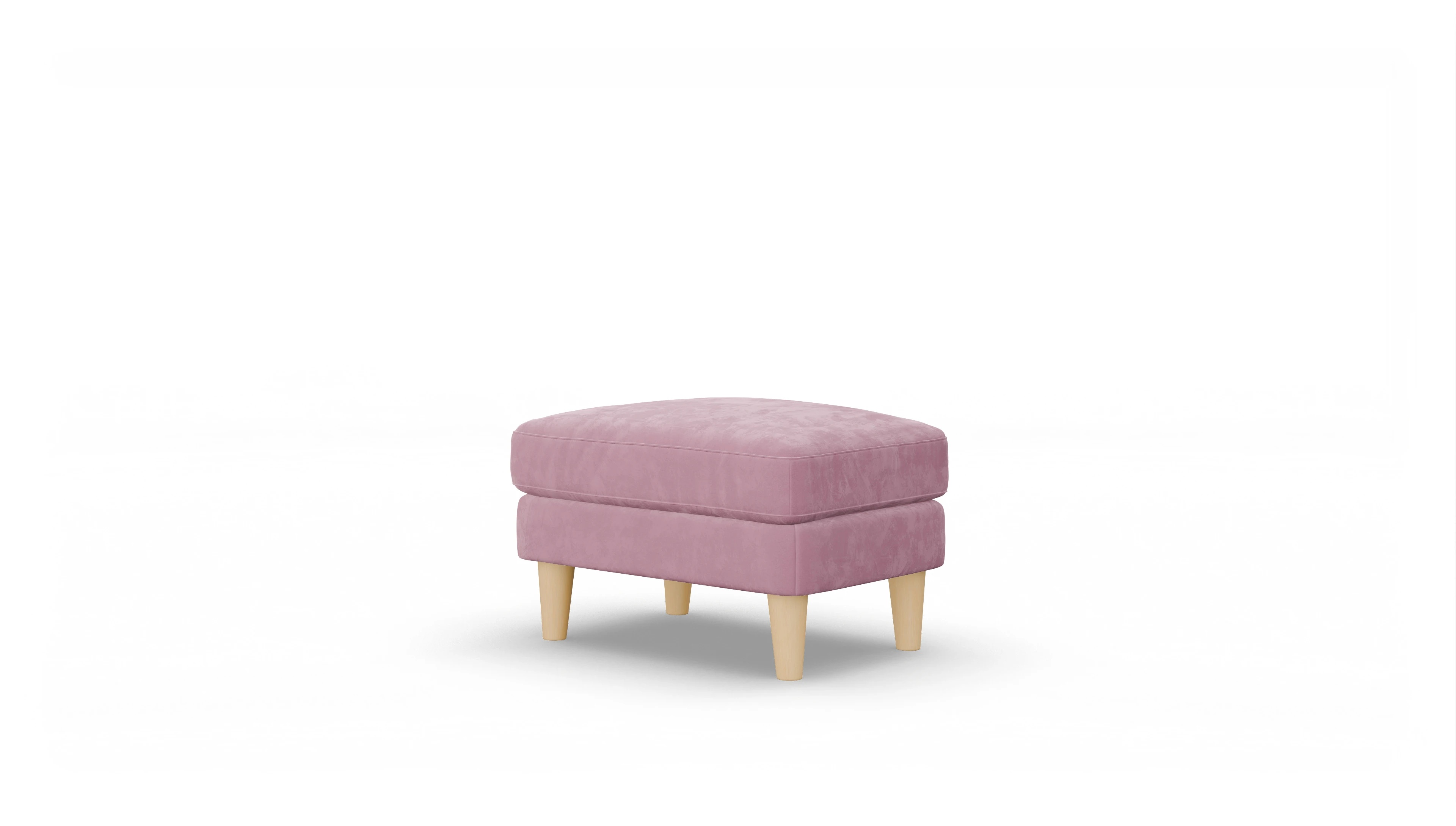 Ansicht des Produktes NewChester.01 Hocker in Samt rot