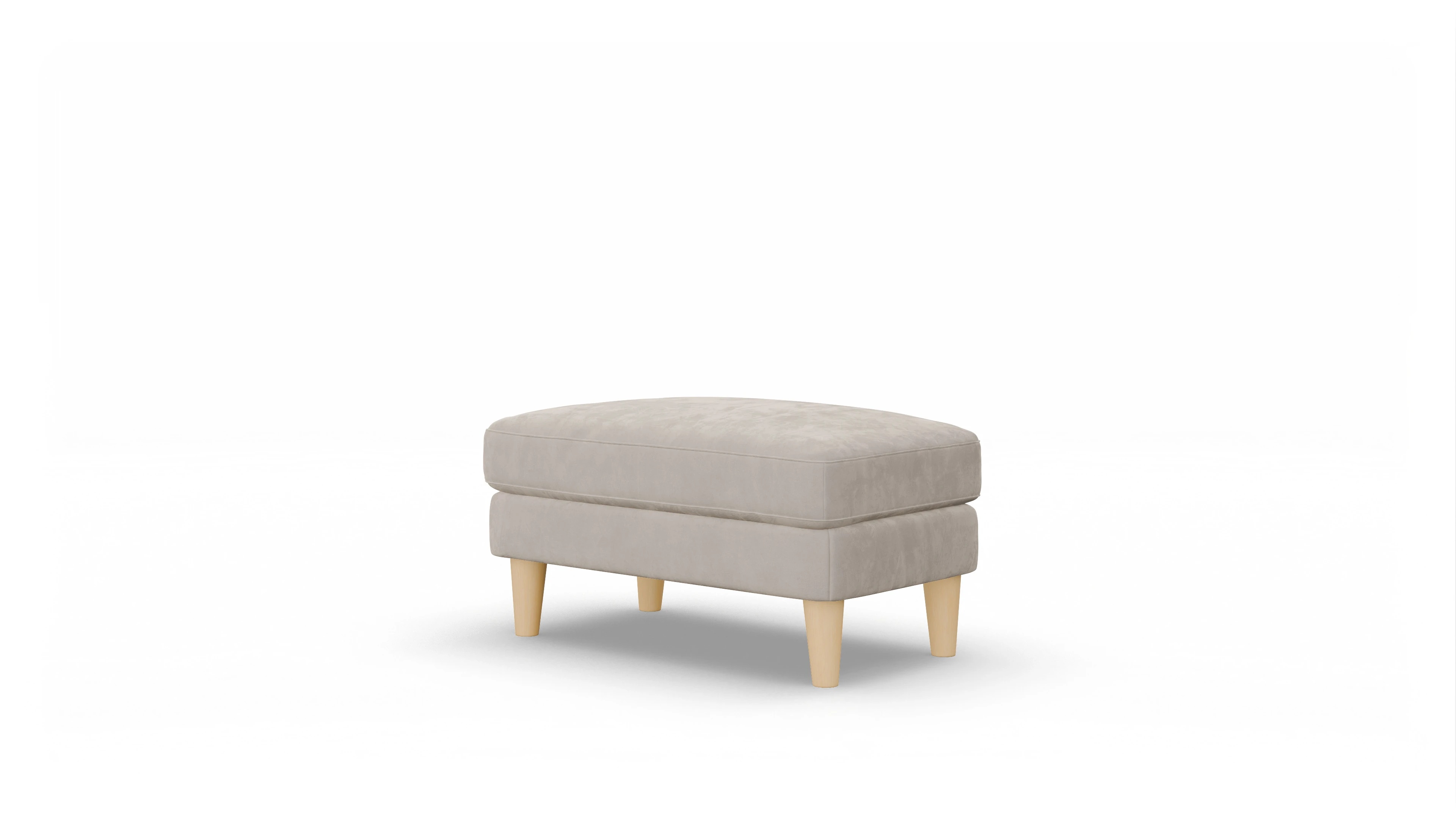 Ansicht des Produktes NewChester.01 Hocker in Samt grau