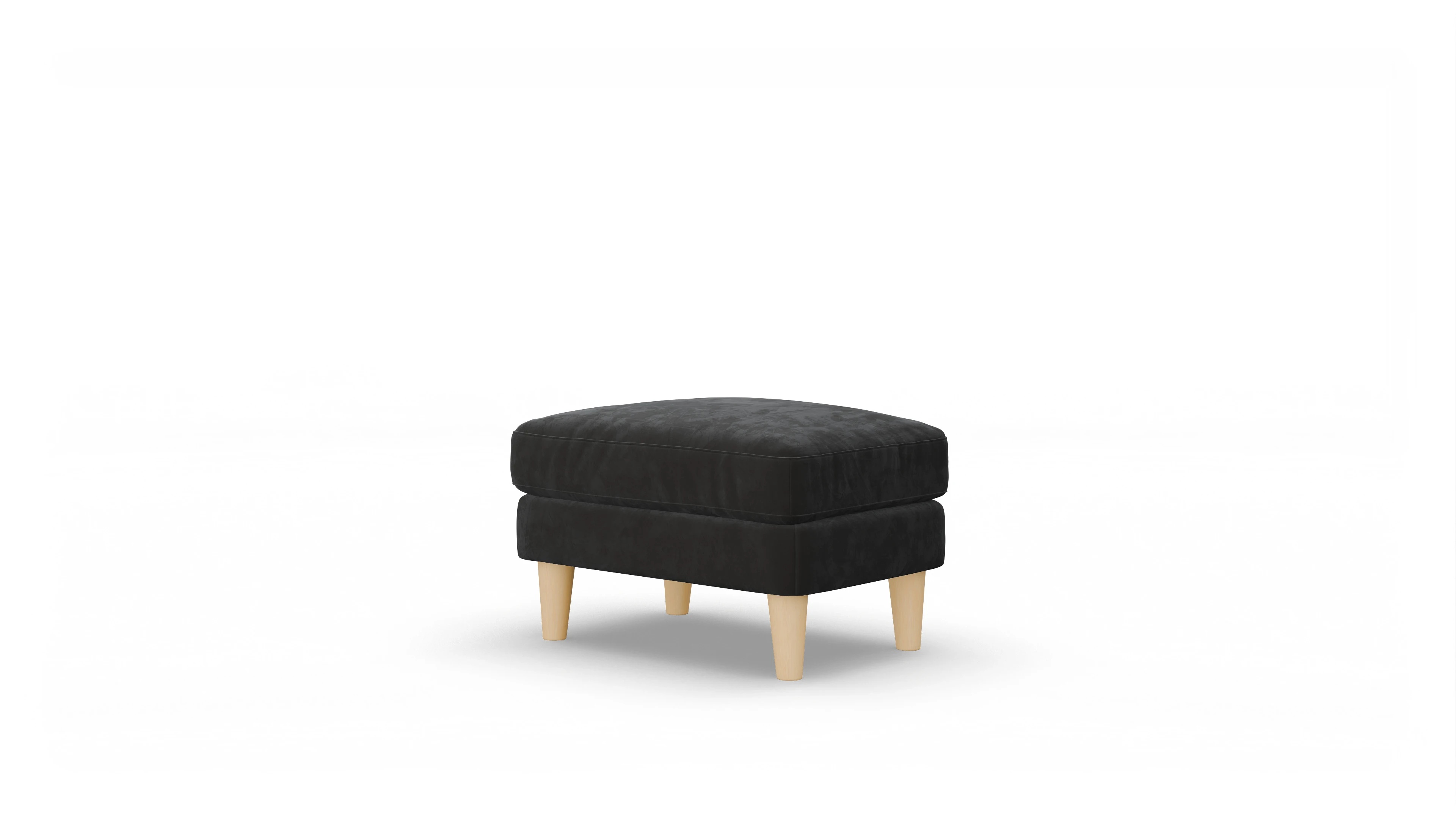 Ansicht des Produktes NewChester.01 Hocker in Samt grau