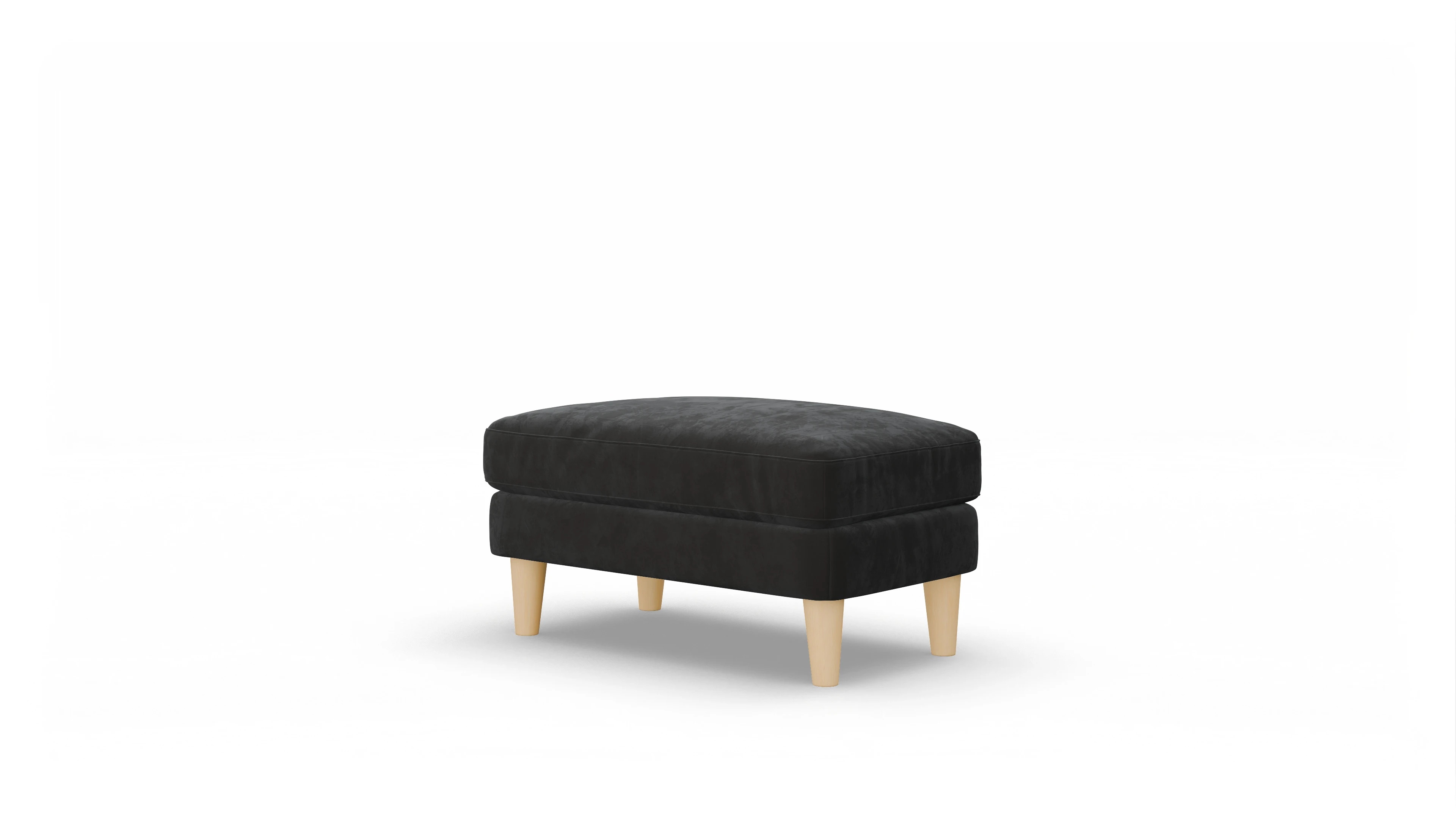 Ansicht des Produktes NewChester.01 Hocker in Samt grau