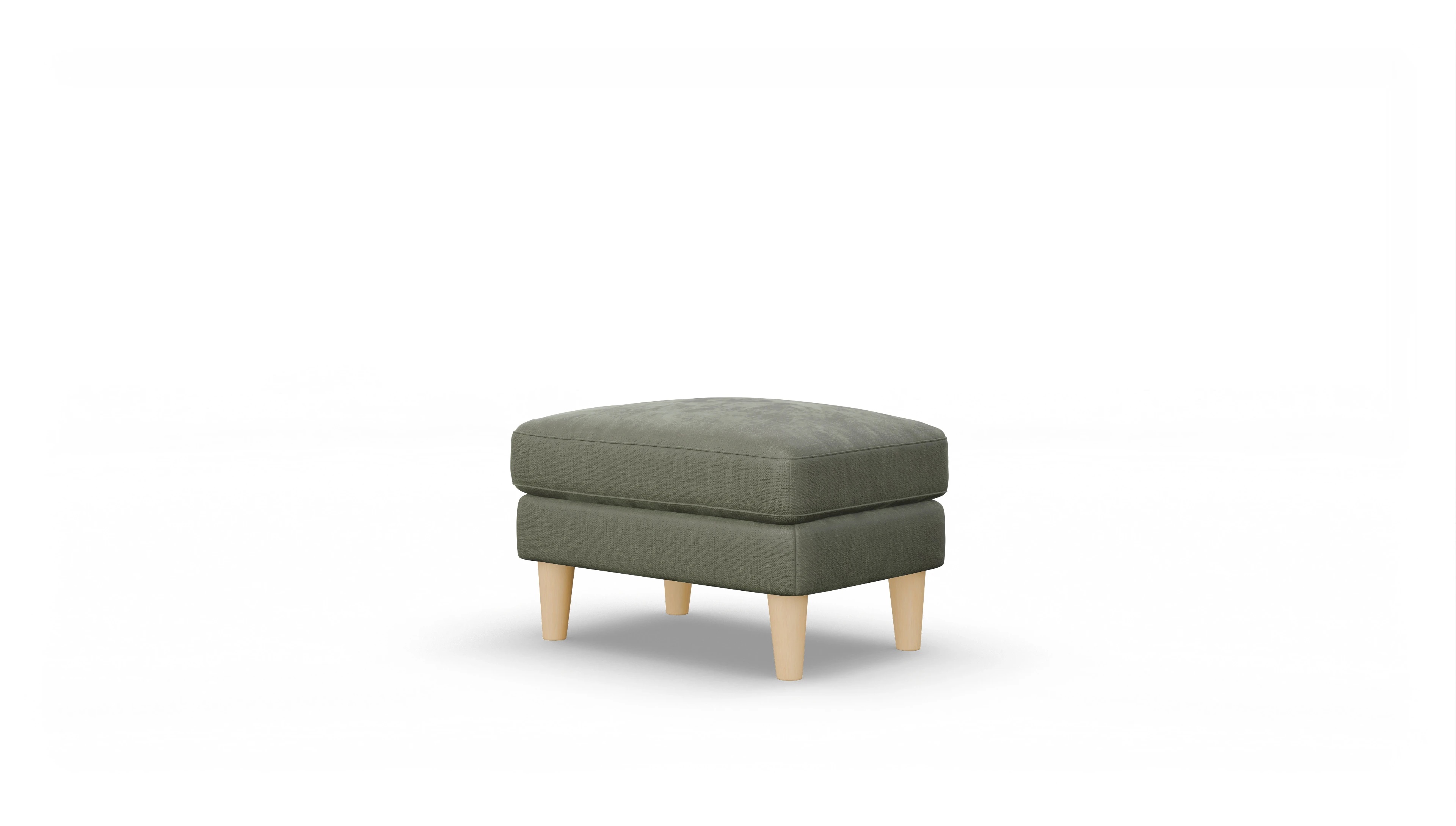 Ansicht des Produktes NewChester.01 Hocker in Stoff grün