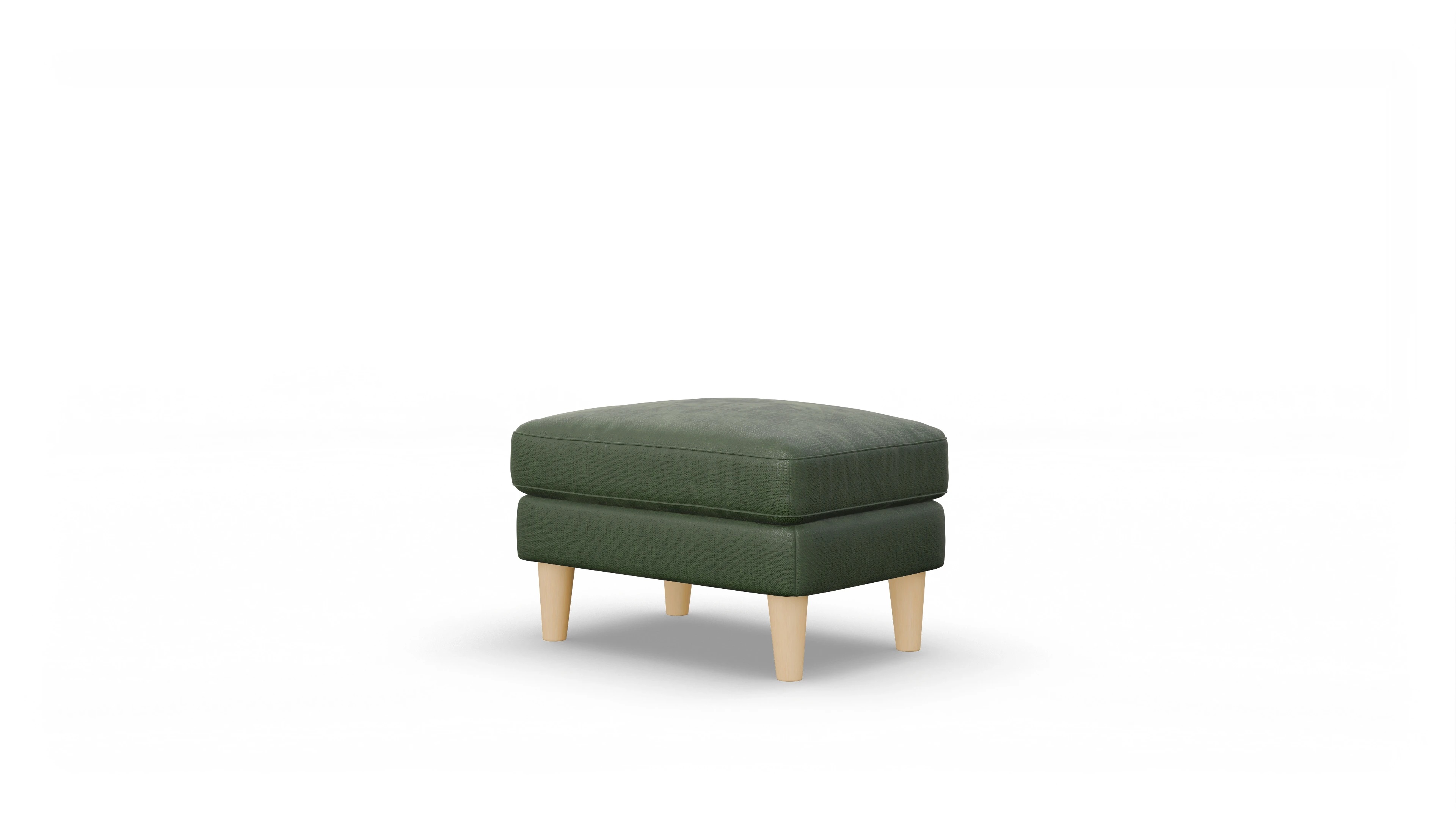 Stoffhocker NewChester.01 Ansicht des Produktes NewChester.01 Hocker in Stoff grün