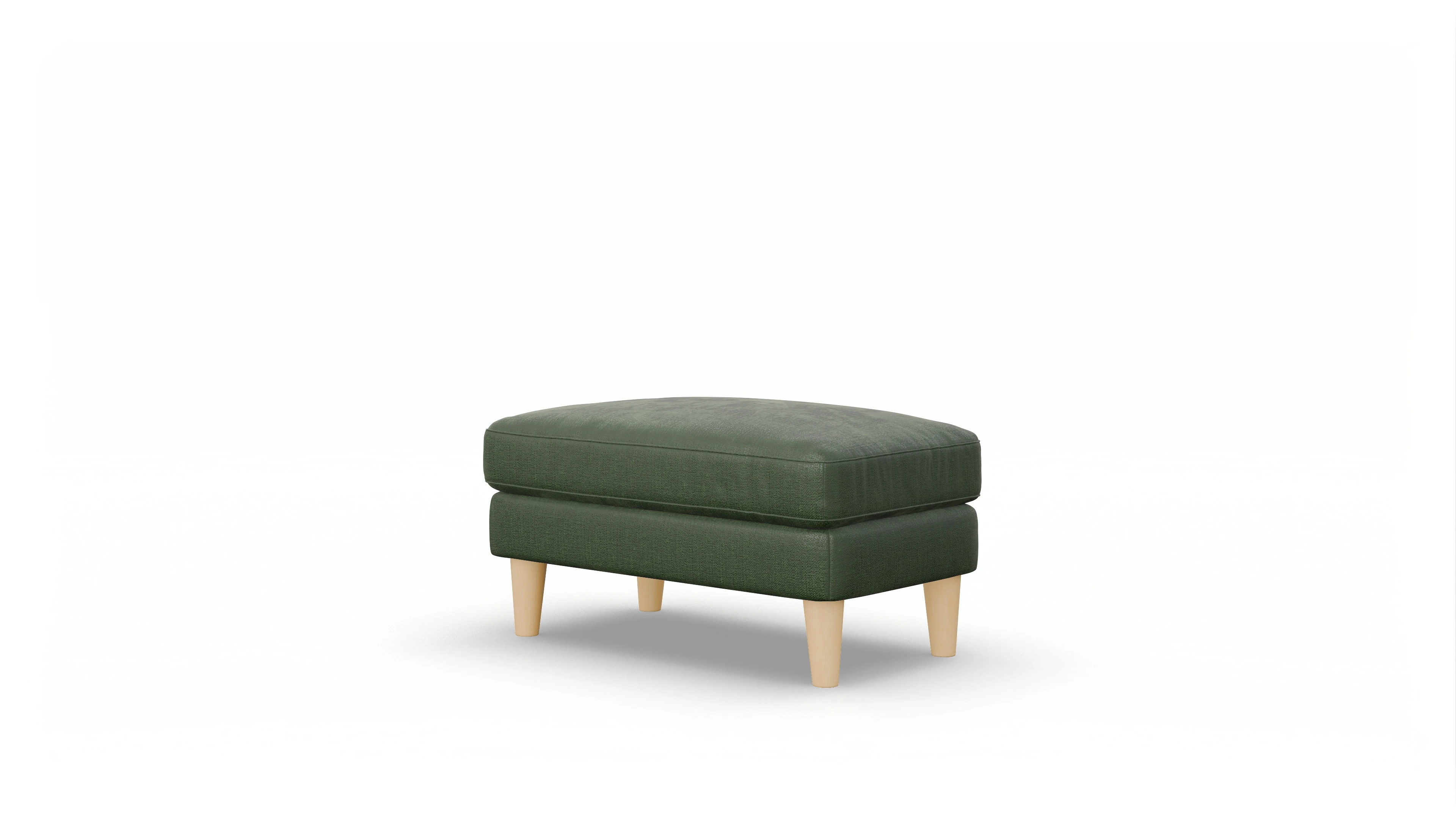 Ansicht des Produktes NewChester.01 Hocker in Stoff grün