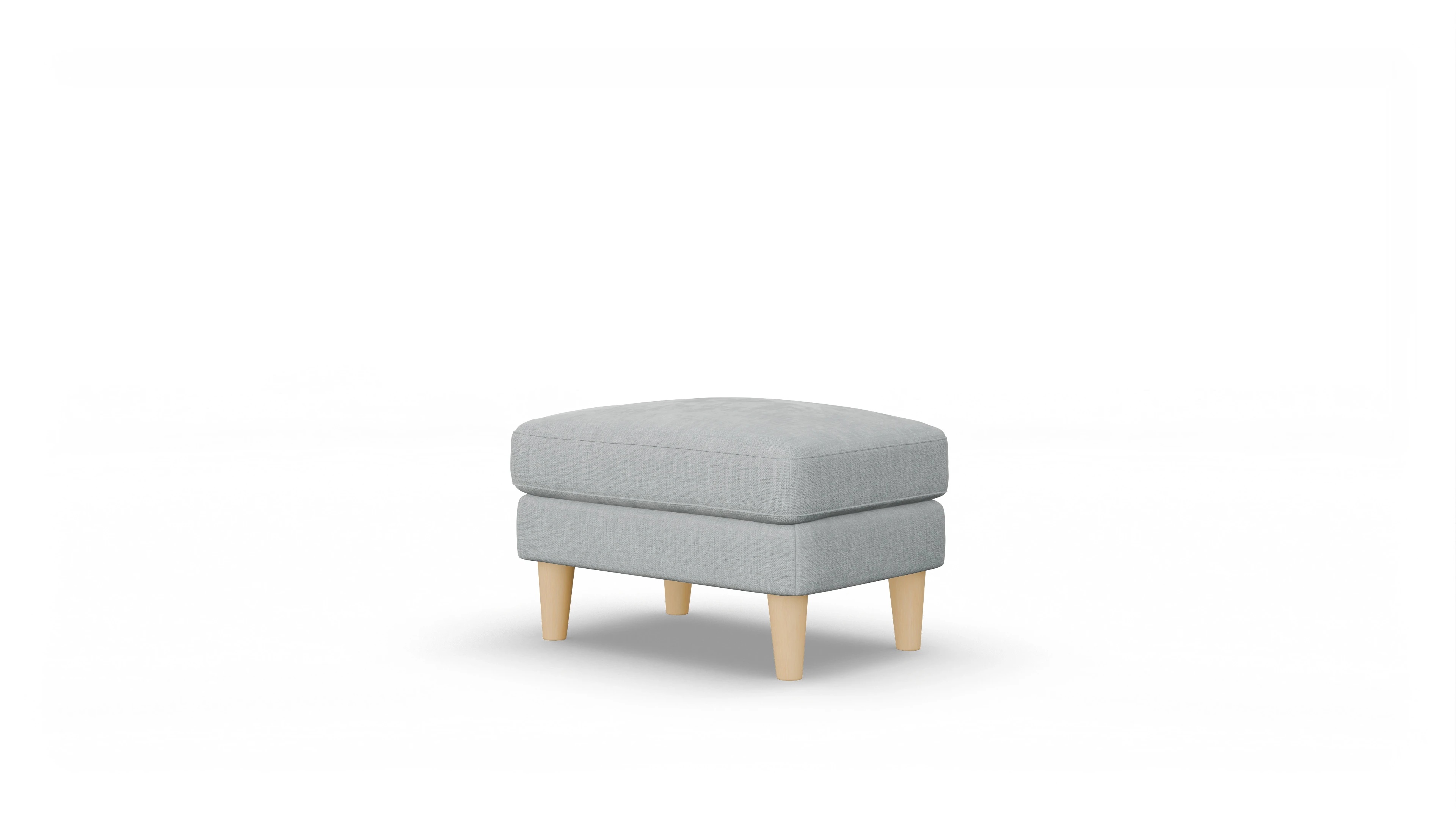 Stoffhocker NewChester.01 Ansicht des Produktes NewChester.01 Hocker in Stoff grau