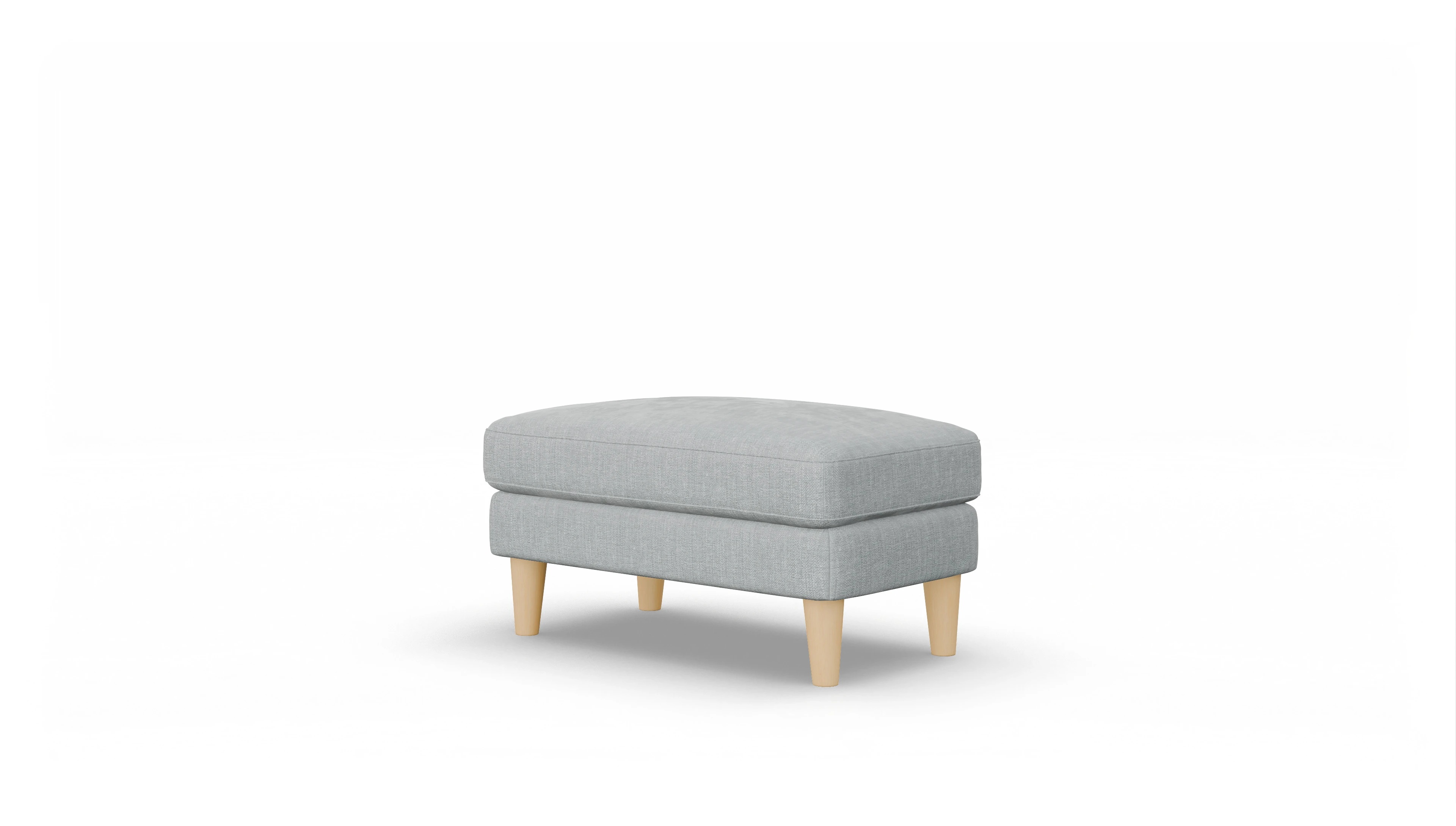 Ansicht des Produktes NewChester.01 Hocker in Stoff grau