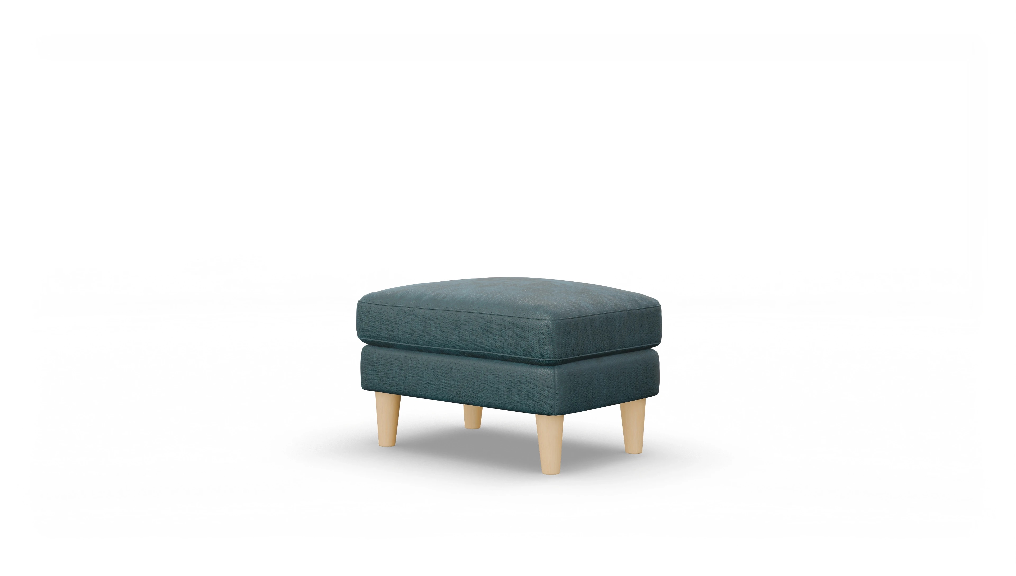 Stoffhocker NewChester.01 Ansicht des Produktes NewChester.01 Hocker in Stoff grün