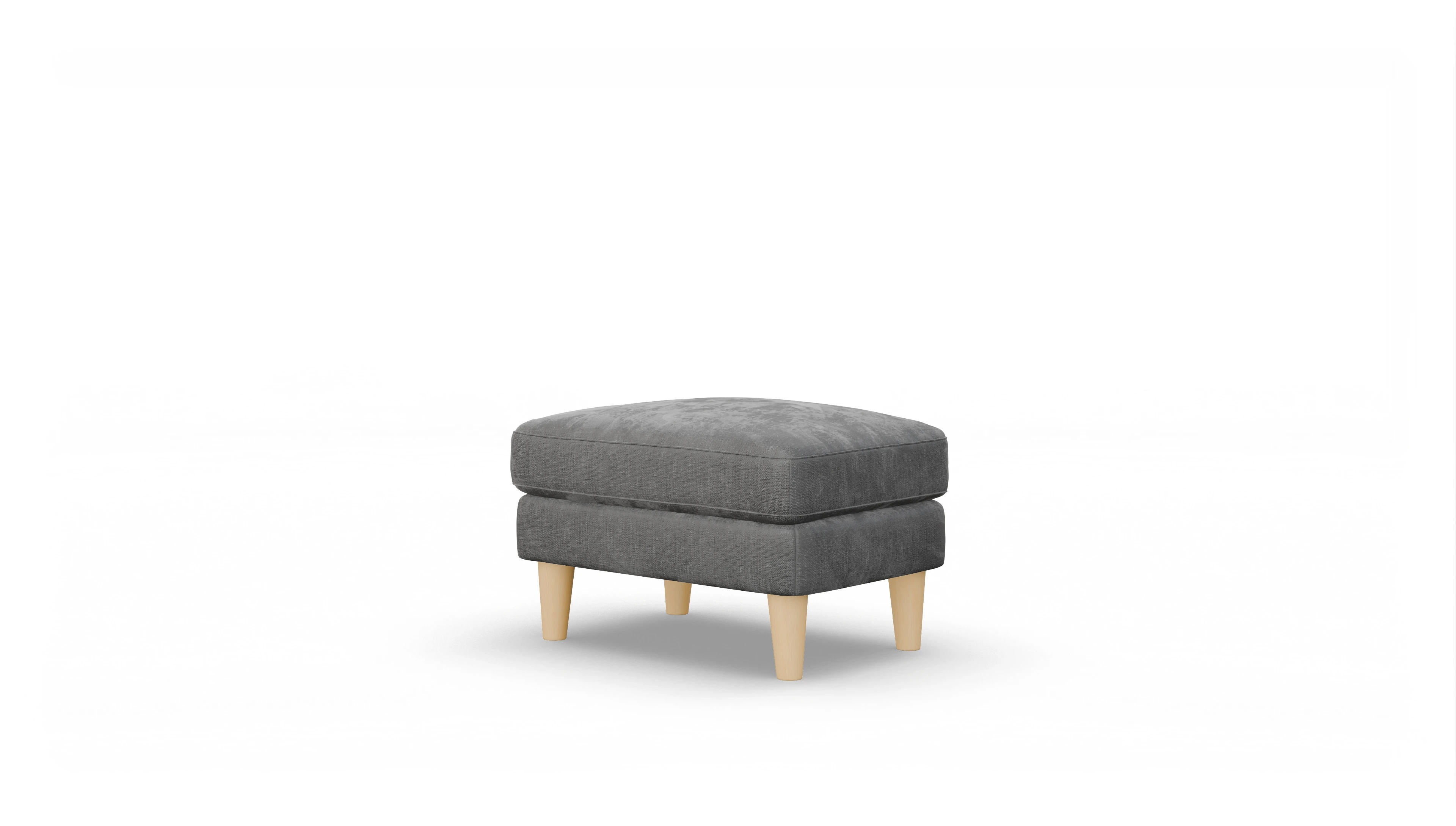 Ansicht des Produktes NewChester.01 Hocker in Stoff grau
