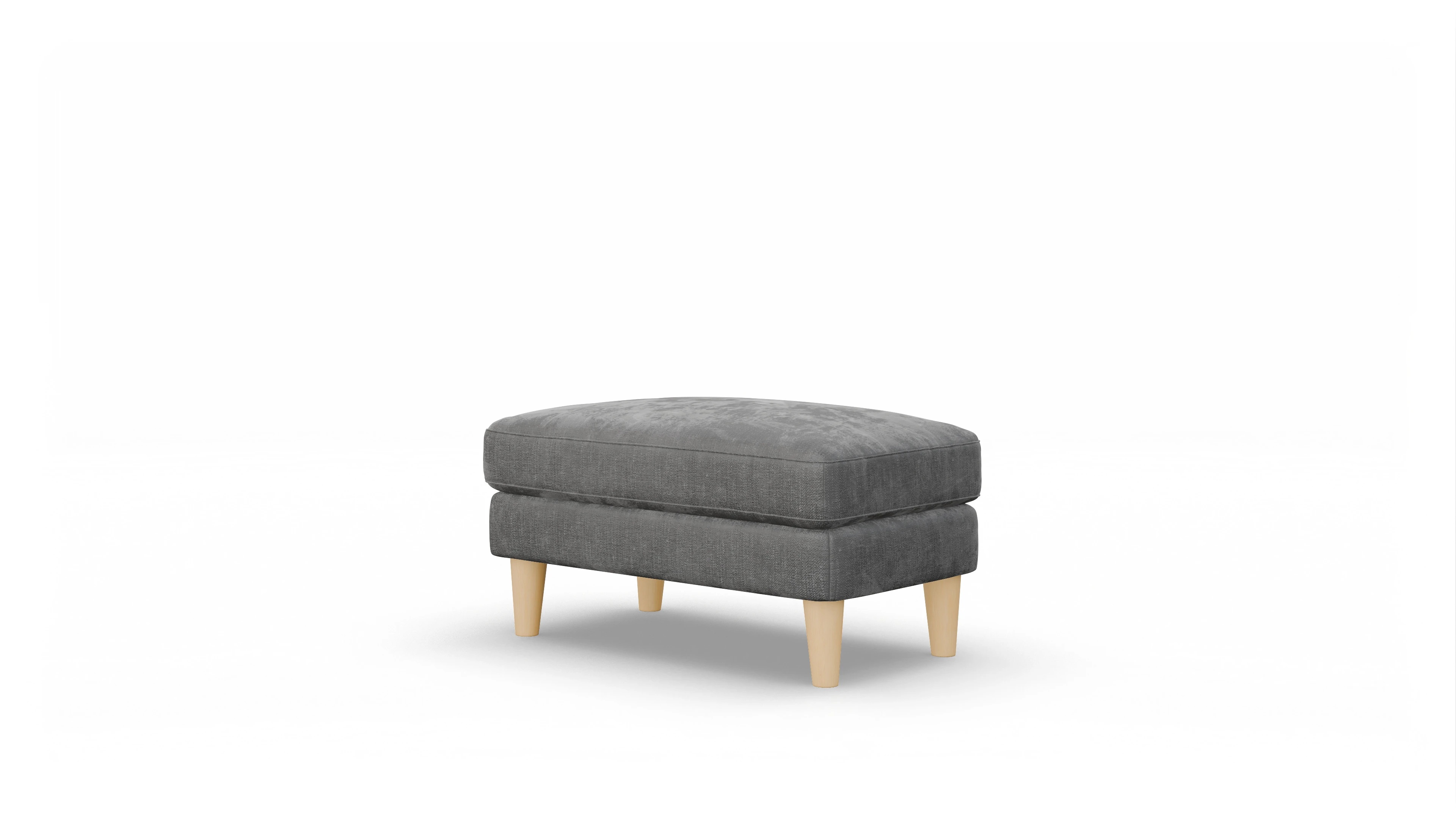 Ansicht des Produktes NewChester.01 Hocker in Stoff grau