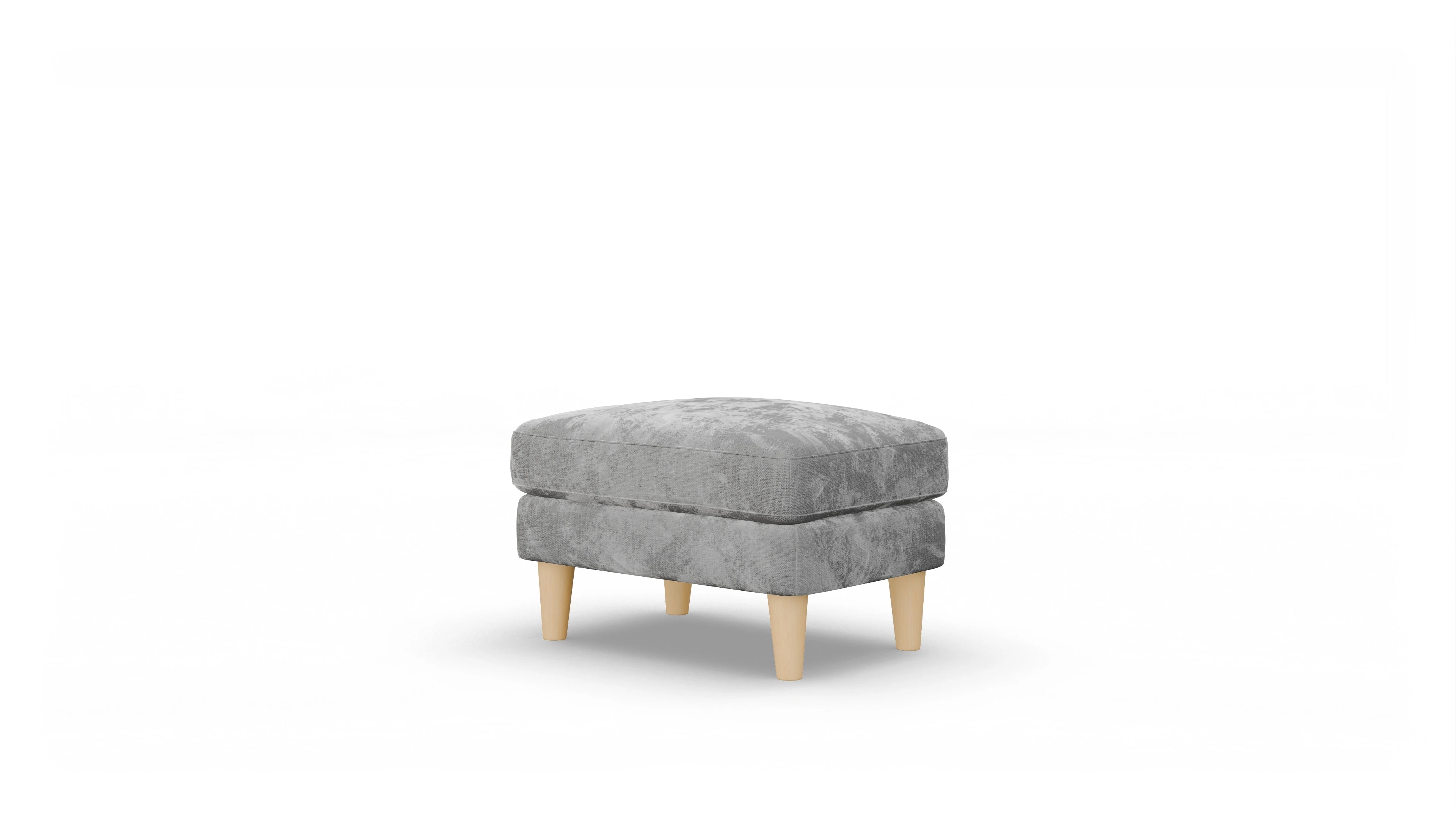 Stoffhocker NewChester.01 Ansicht des Produktes NewChester.01 Hocker in Stoff grau