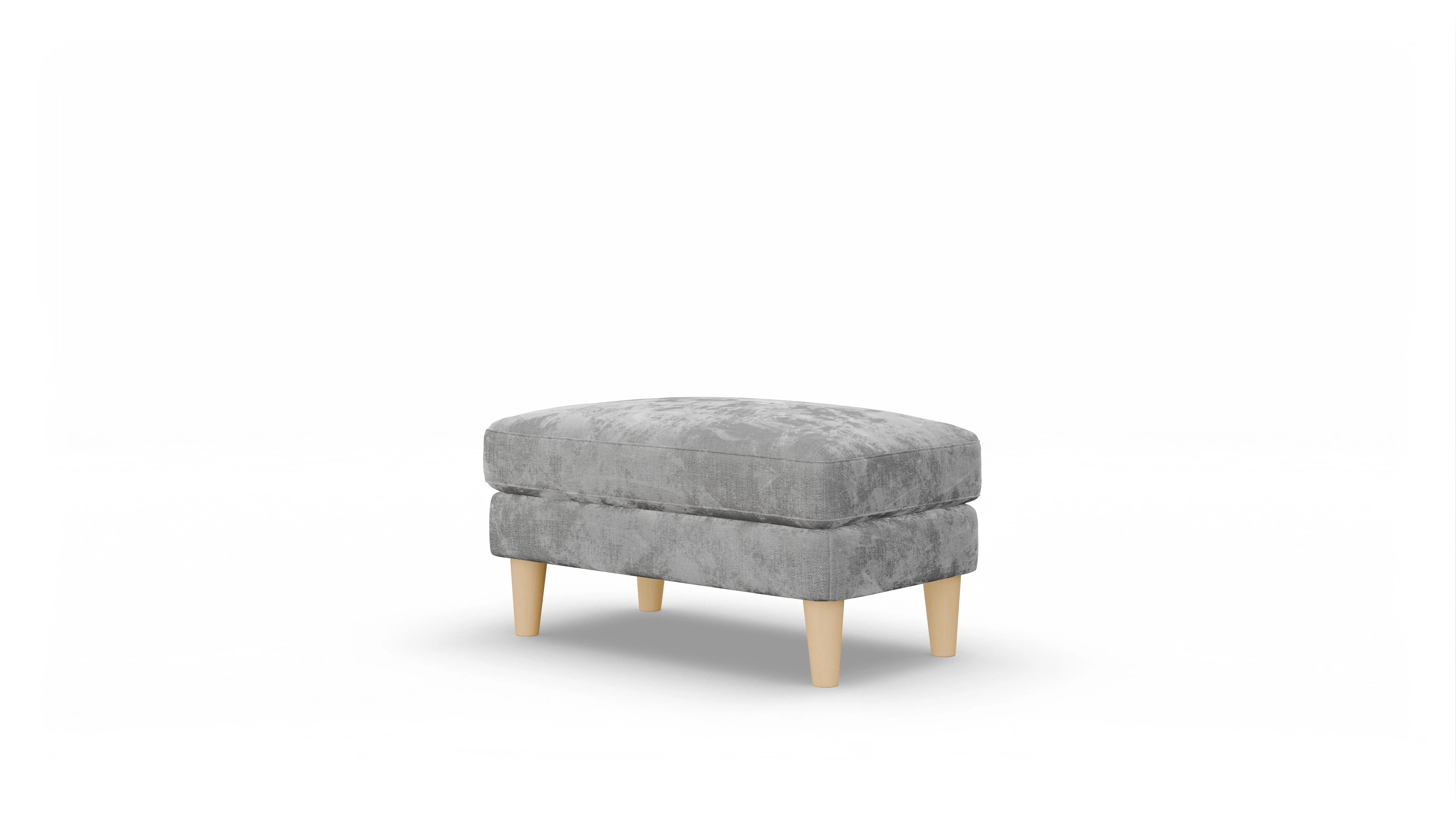 Ansicht des Produktes NewChester.01 Hocker in Stoff grau