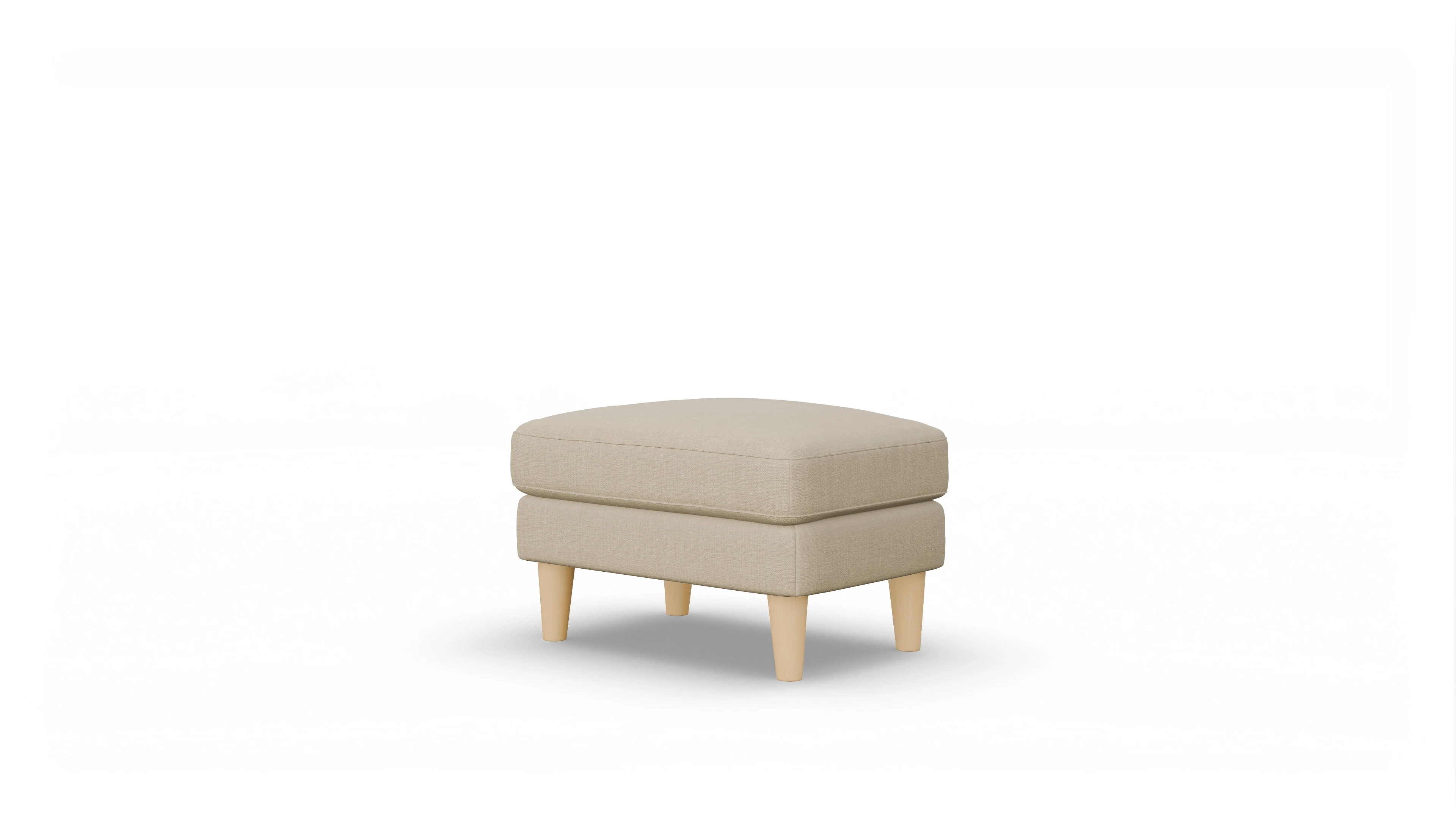 Ansicht des Produktes NewChester.01 Hocker in Stoff beige