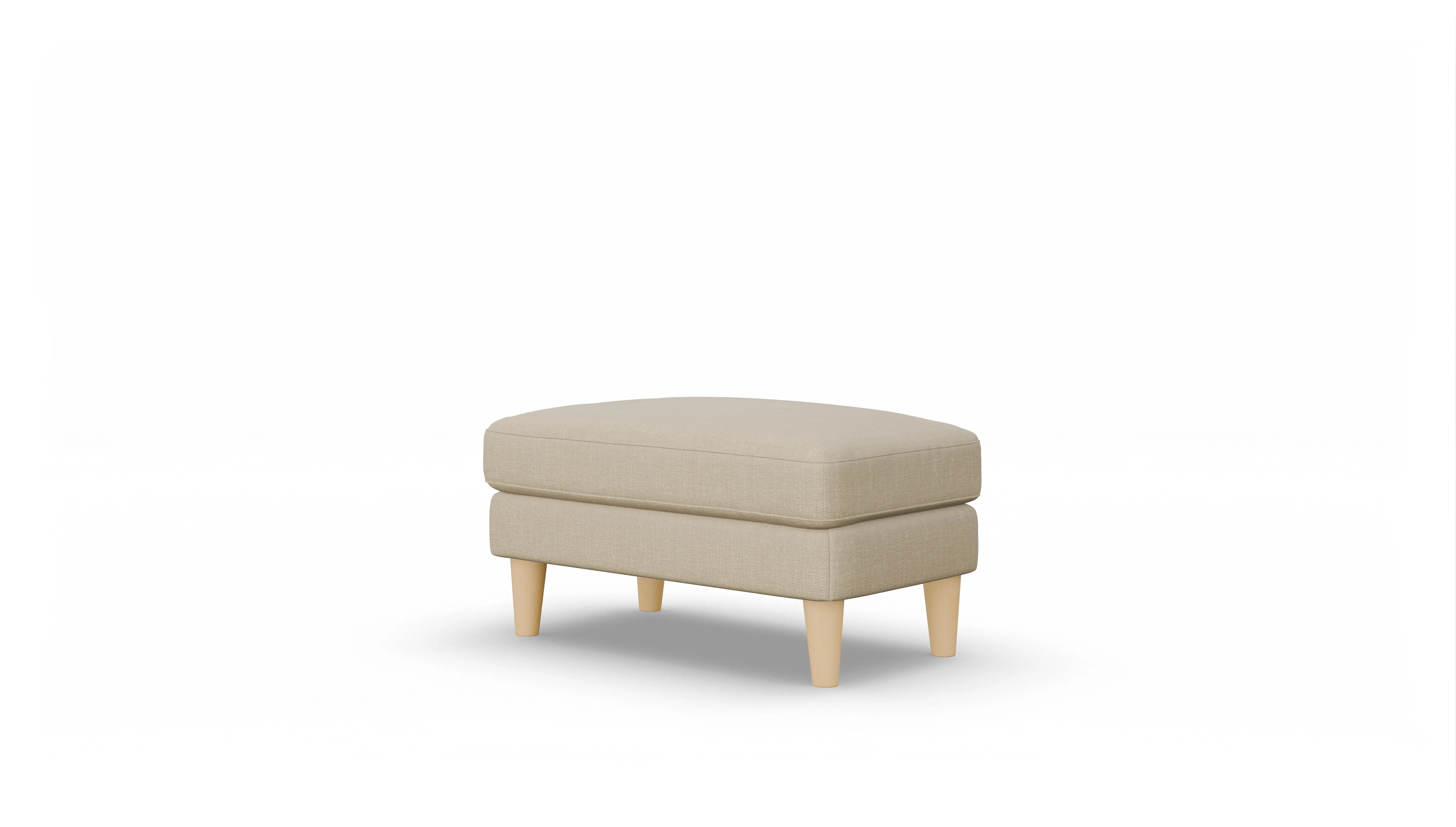 Stoffhocker NewChester.01 Ansicht des Produktes NewChester.01 Hocker in Stoff beige